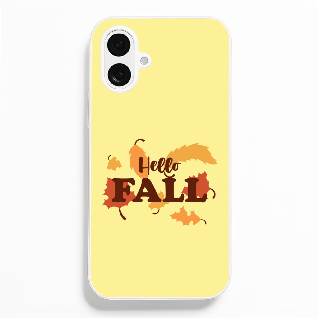 Hello Fall iPhone 16 Plus Case