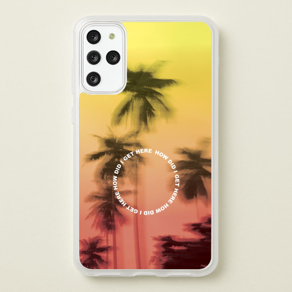 Palm Trees Circle Galaxy S20 Plus Case