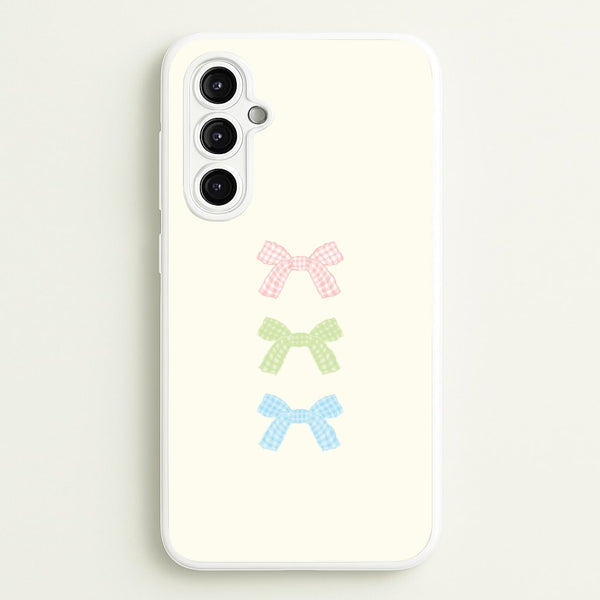Gingham Tiered Ties Galaxy A14 Case