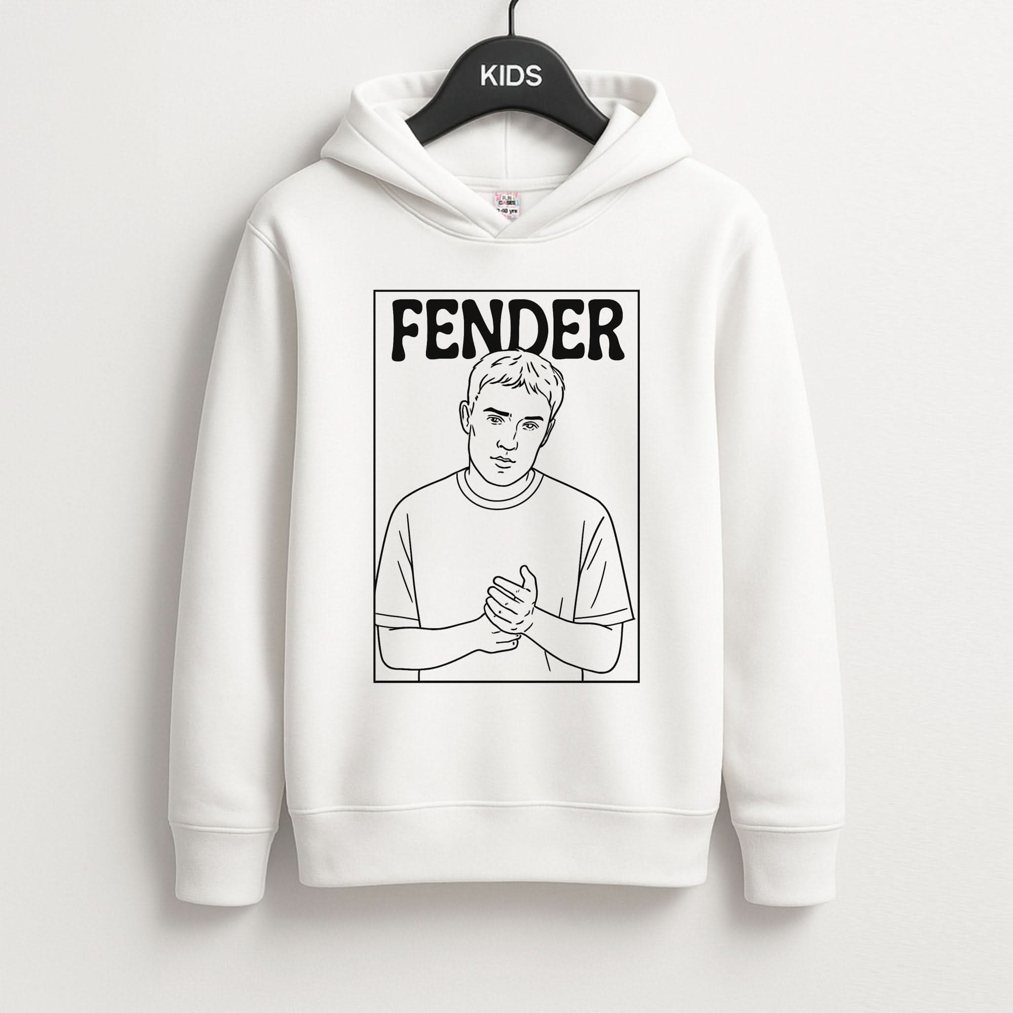 Fender Outline Kids Hoodie