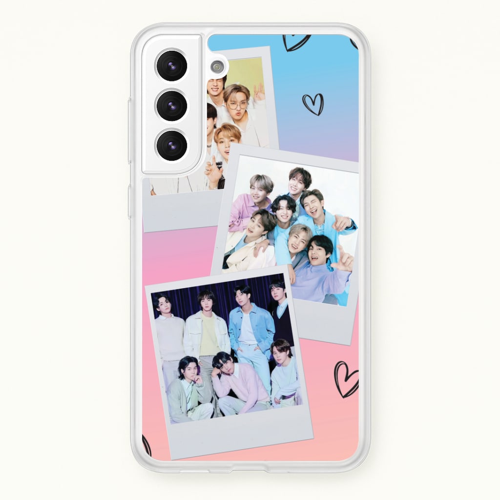 K-Pop Band Polaroid Collage Galaxy S21 Plus Case