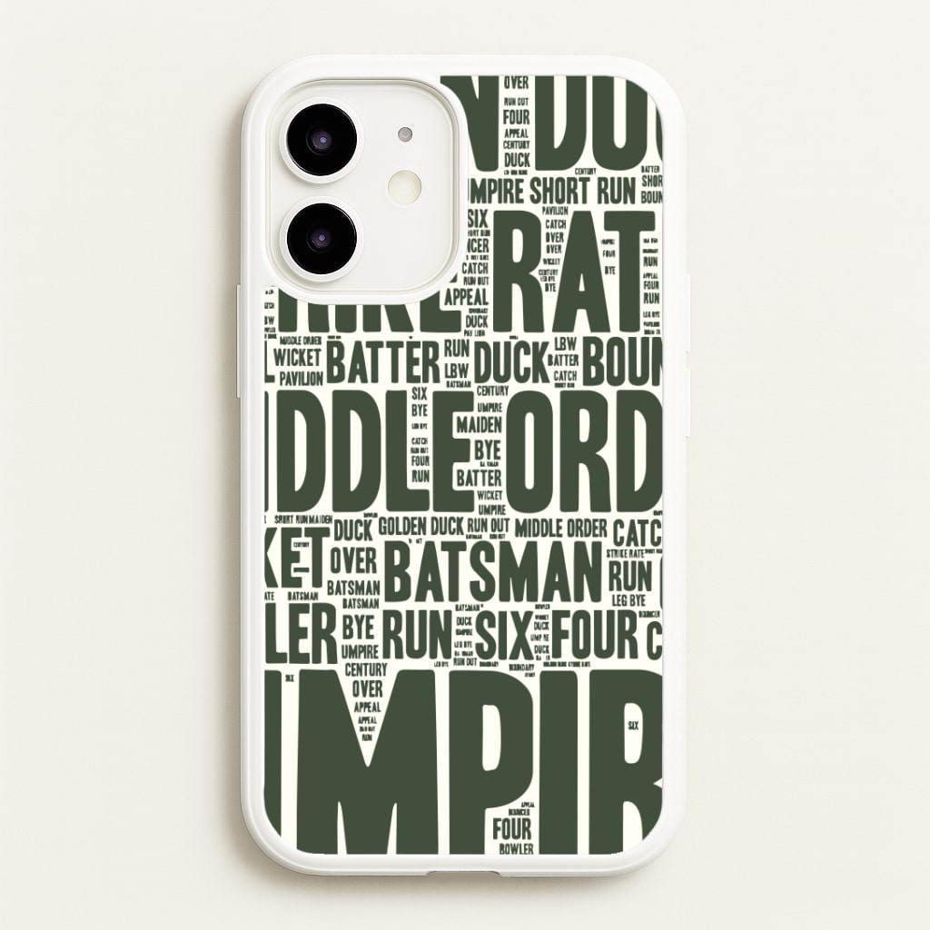 Cricket Wordscape iPhone 12 / 12 Pro Case