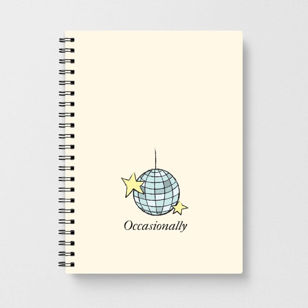 Ocasionally Discoball Notebook