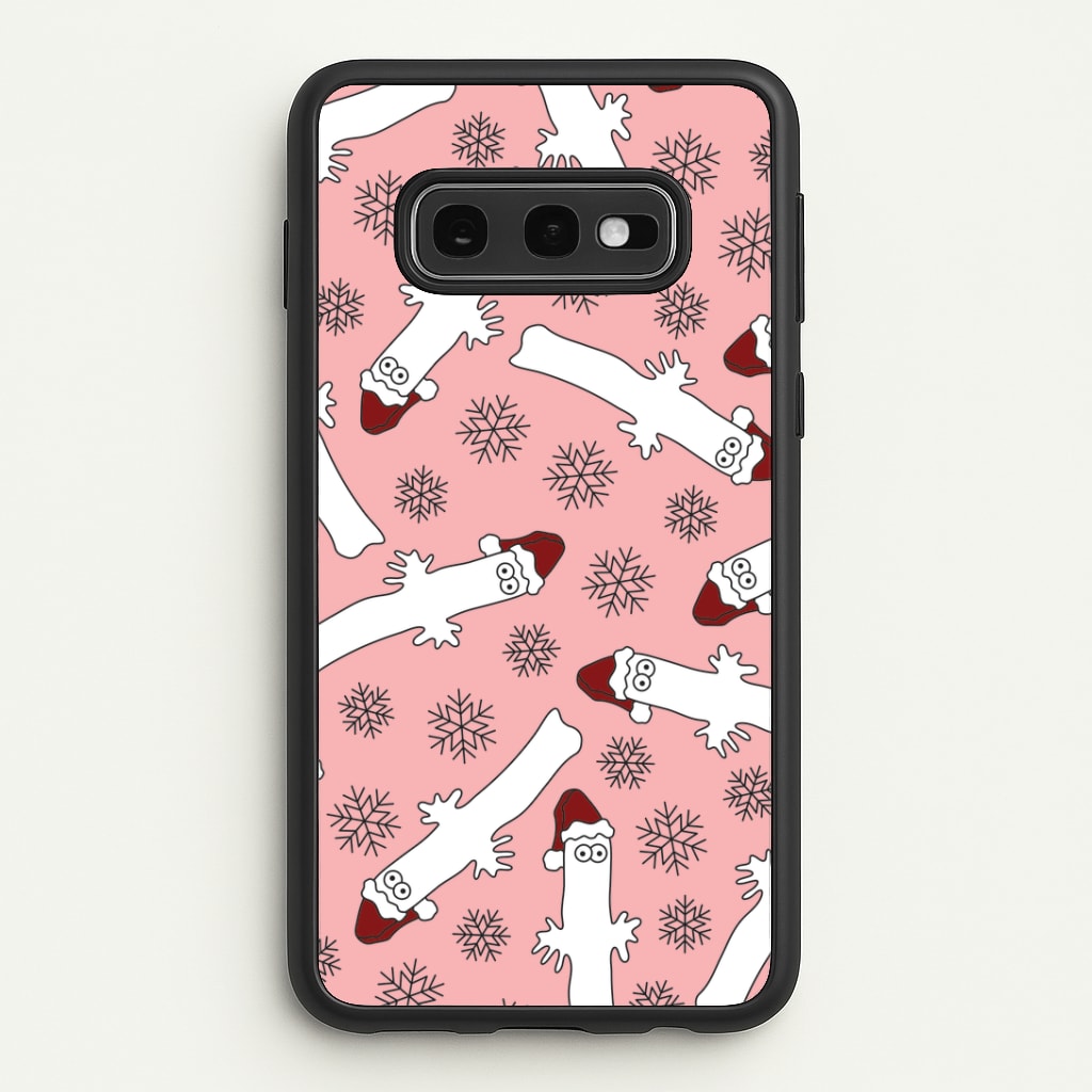 Wiggly Moom Xmas Hat Pattern Galaxy S10e Case