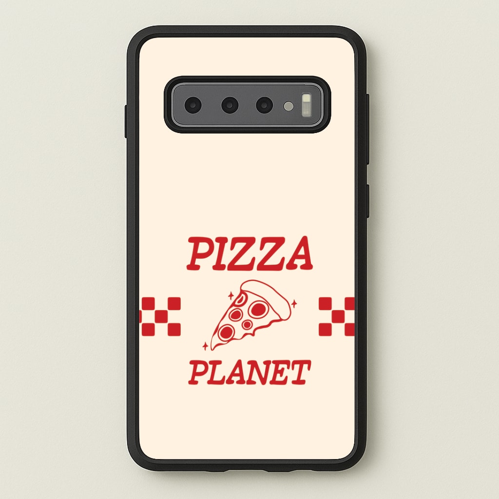 Retro Pizza Planet Galaxy S10 Plus Case