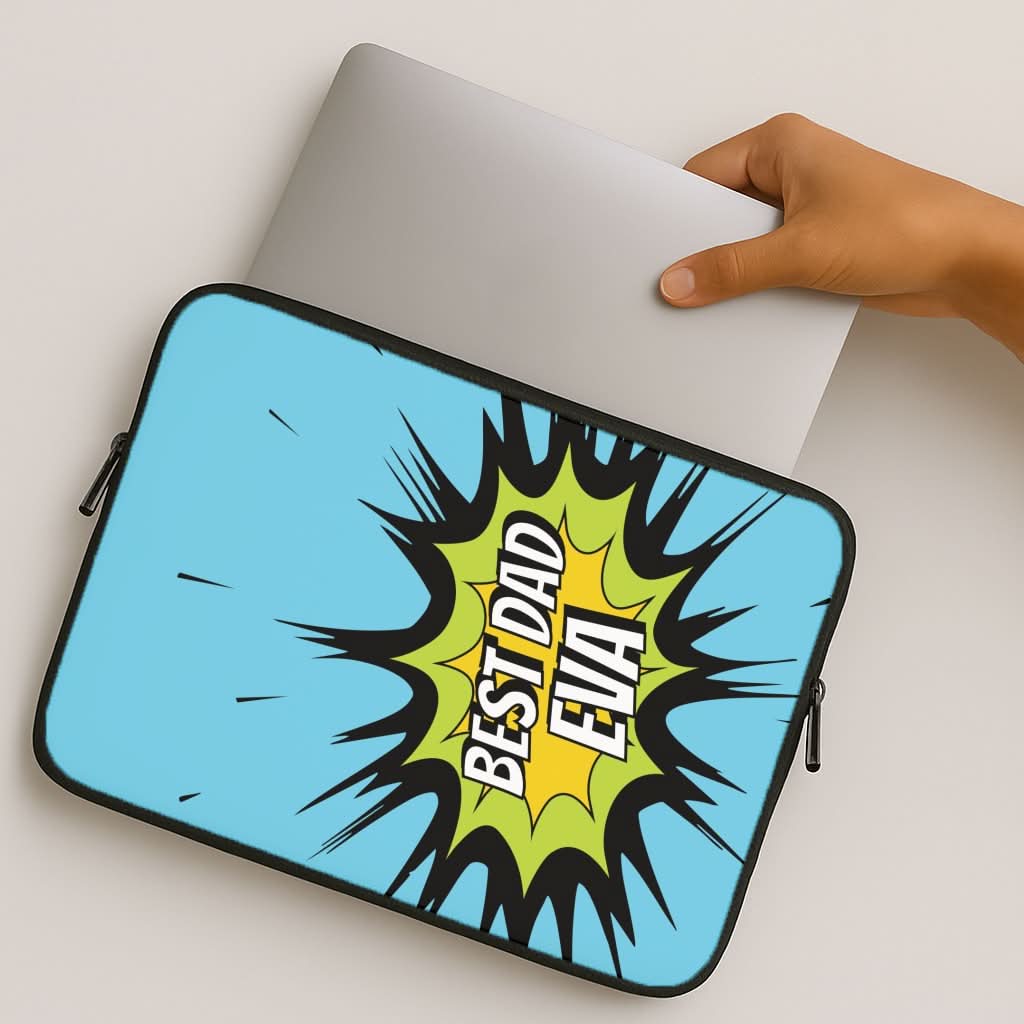 Comic Book Best Dad Eva MacBook Cover