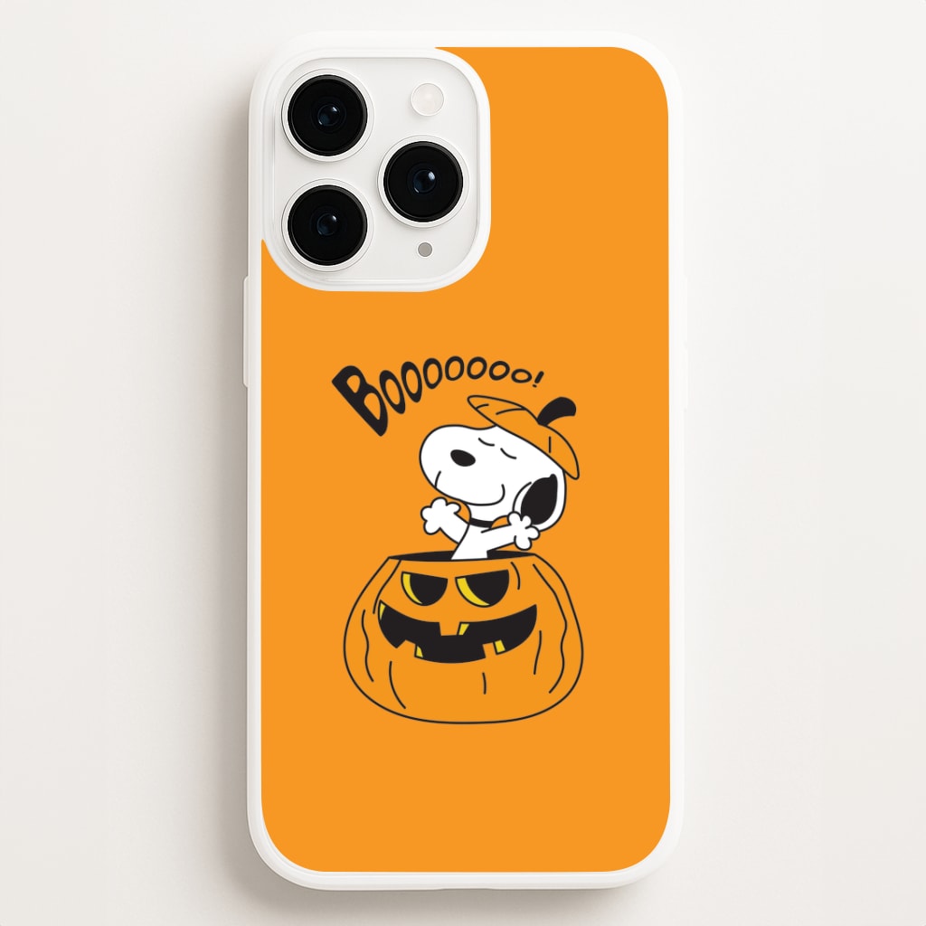Cartoon Beagle Pumpkin iPhone 16 Pro Max Case