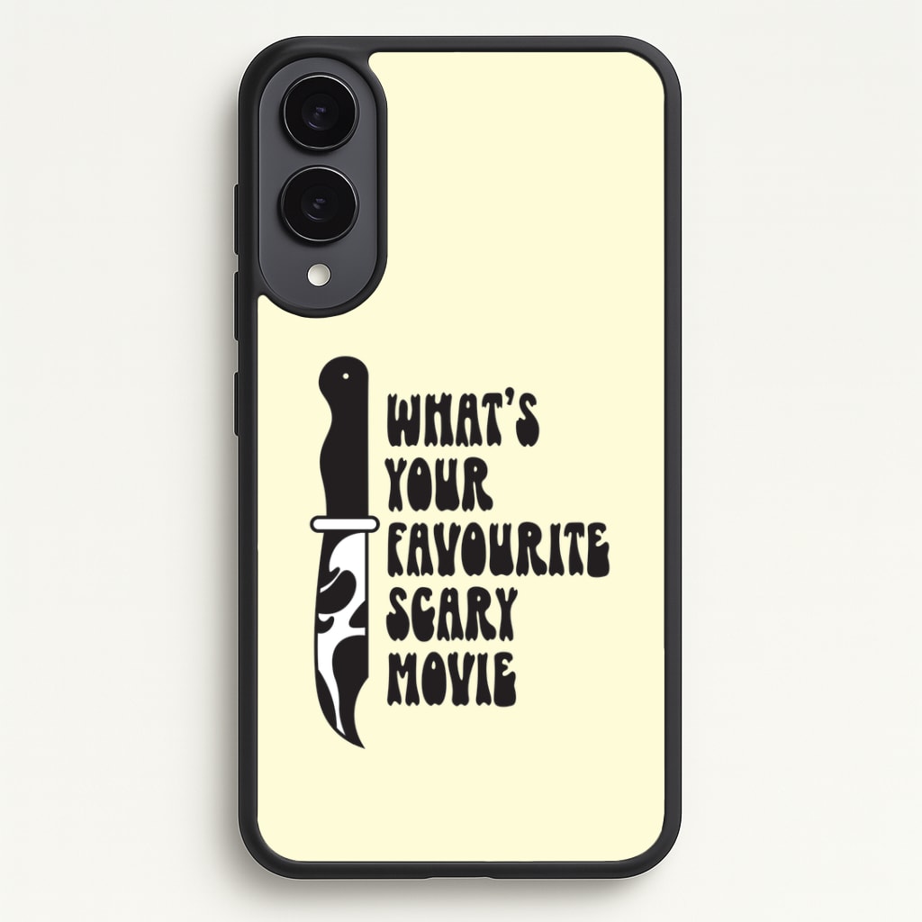 What's Your Favourite Scary Movie Trippy Galaxy S25 Edge Case