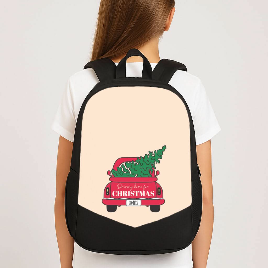 Driving Home For Christmas Truck School Bag