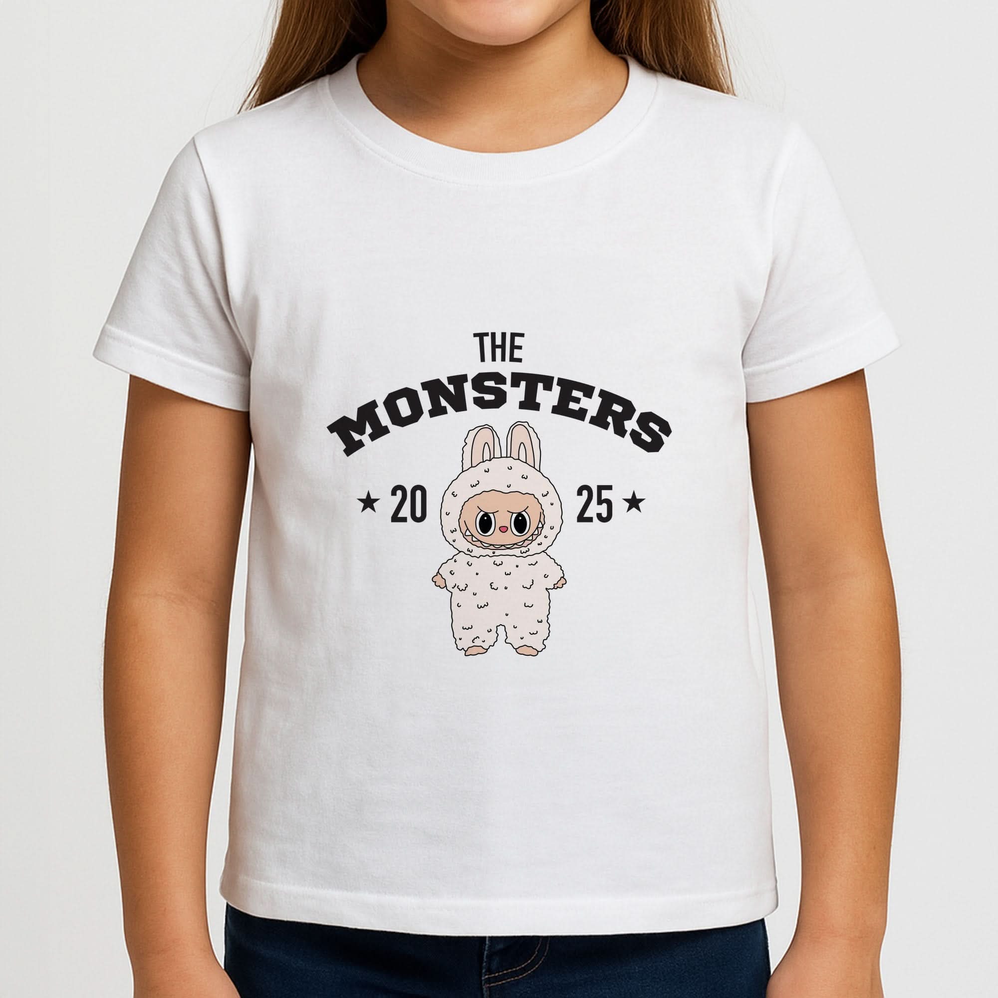 Cute Monster 2025 Pink Girls T-Shirt