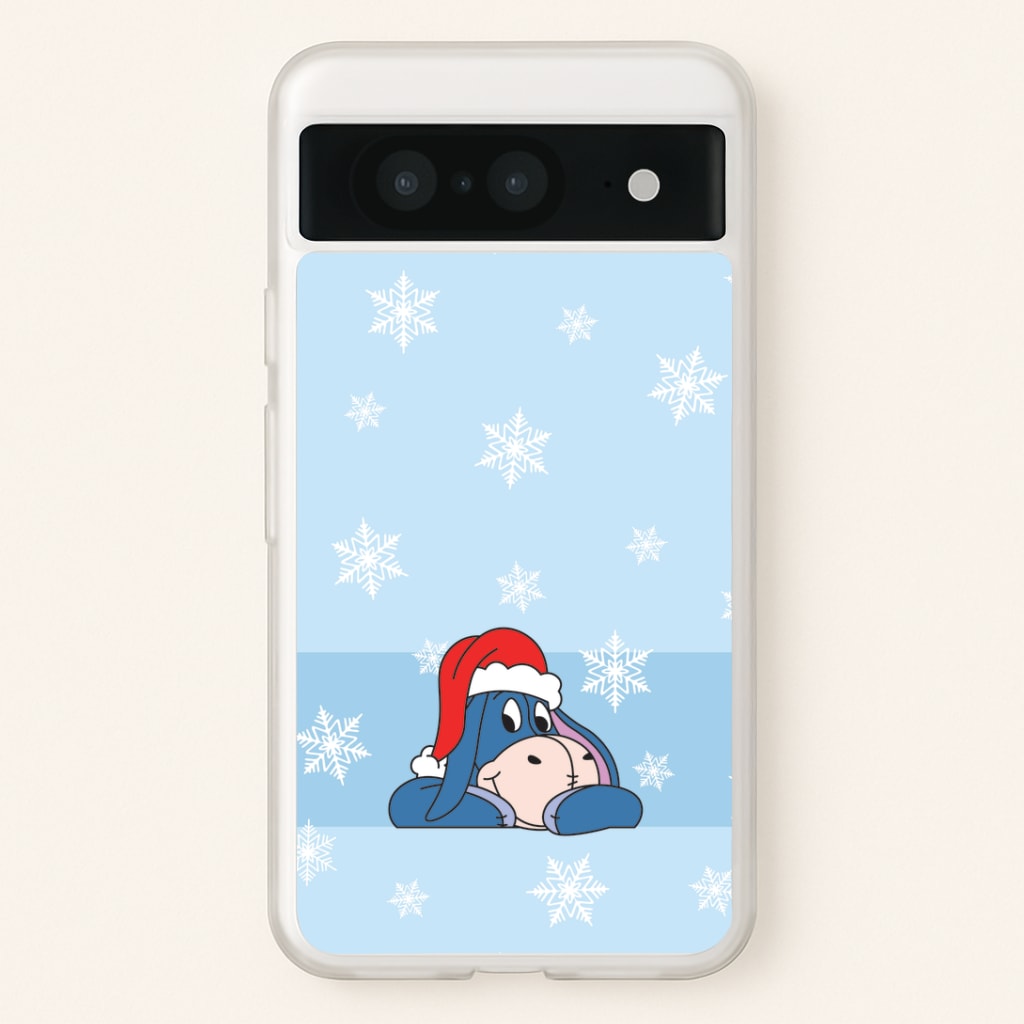 Cartoon Donkey Snowflakes Google Pixel 8 Case