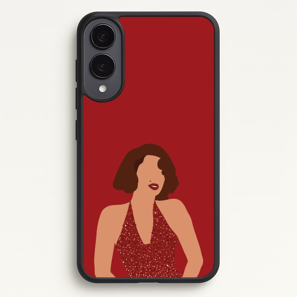 Red Sparkly Dress Galaxy S25 Edge Case