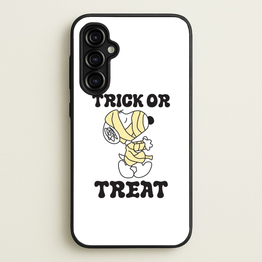 Trick Or Treat Cartoon Beagle Galaxy A54 Case