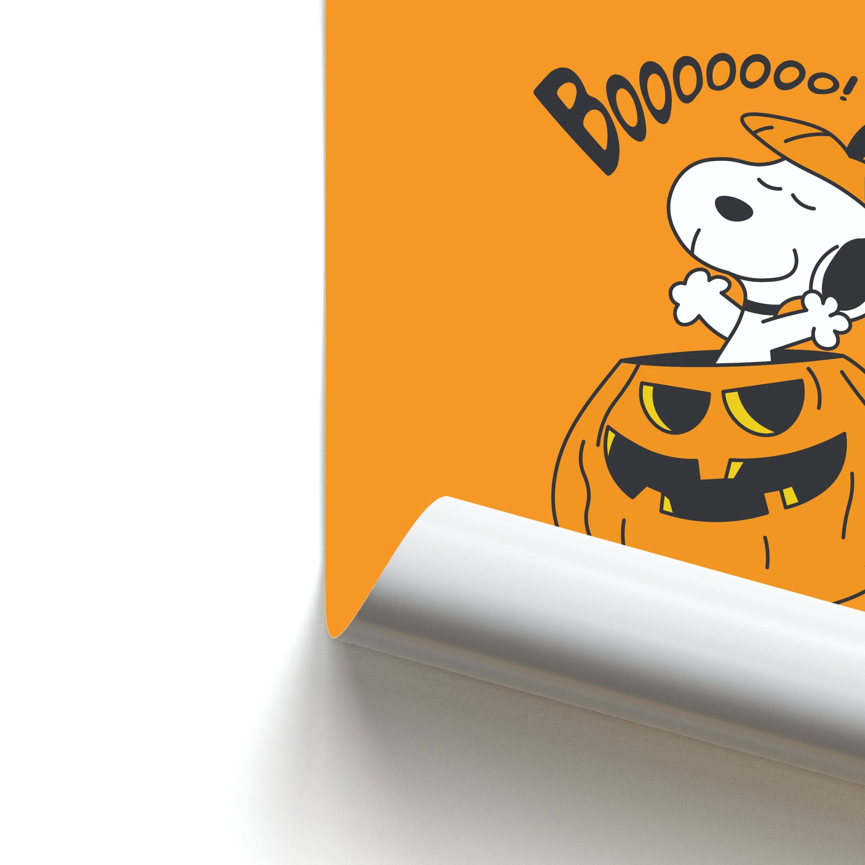 Cartoon Beagle Pumpkin Poster