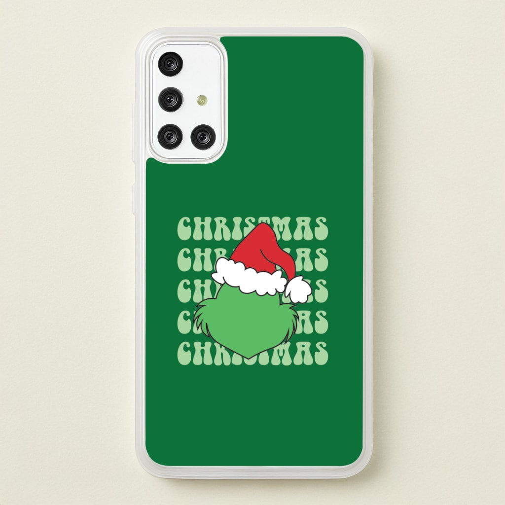 Green Creature Christmas Galaxy A71 Case