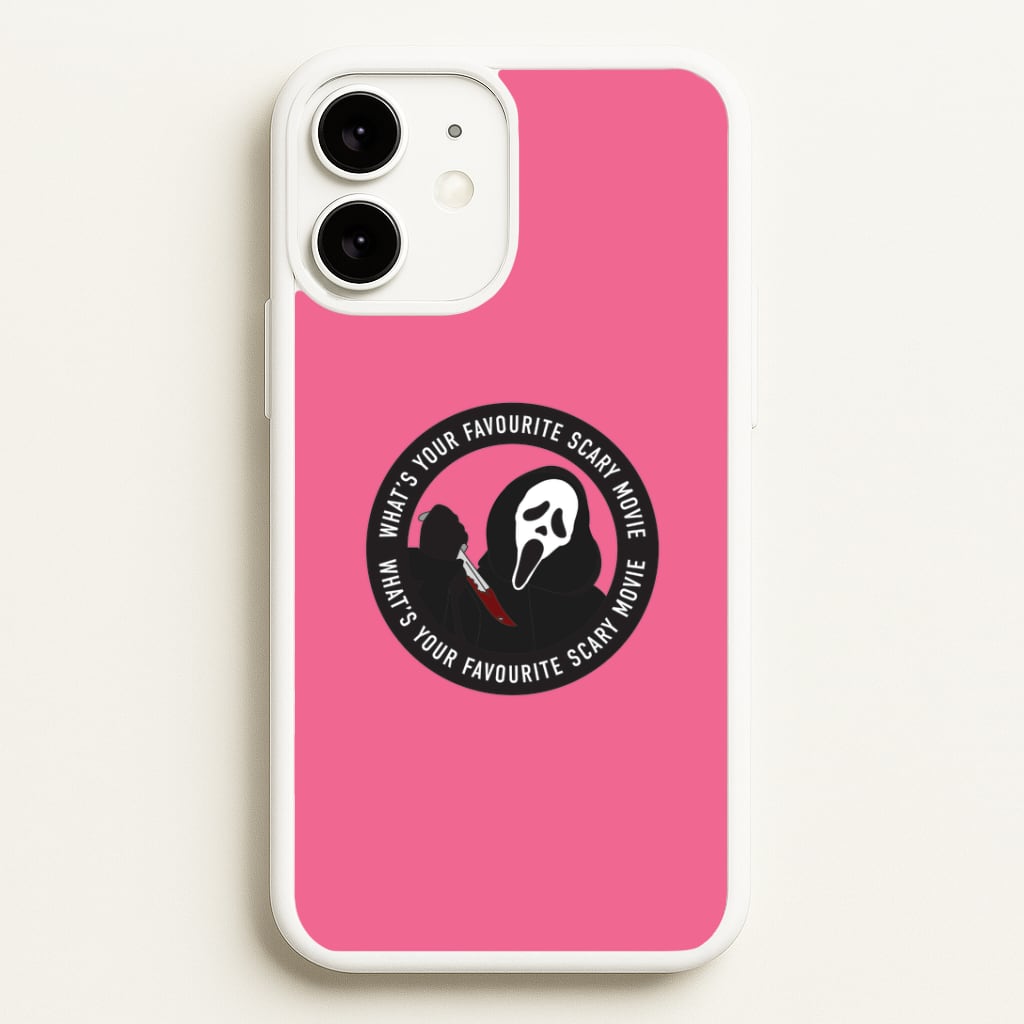 What's Your Favourite Scary Movie Badge iPhone 11 Case