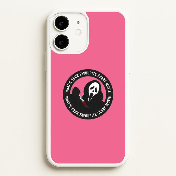 What's Your Favourite Scary Movie Badge iPhone 11 Case