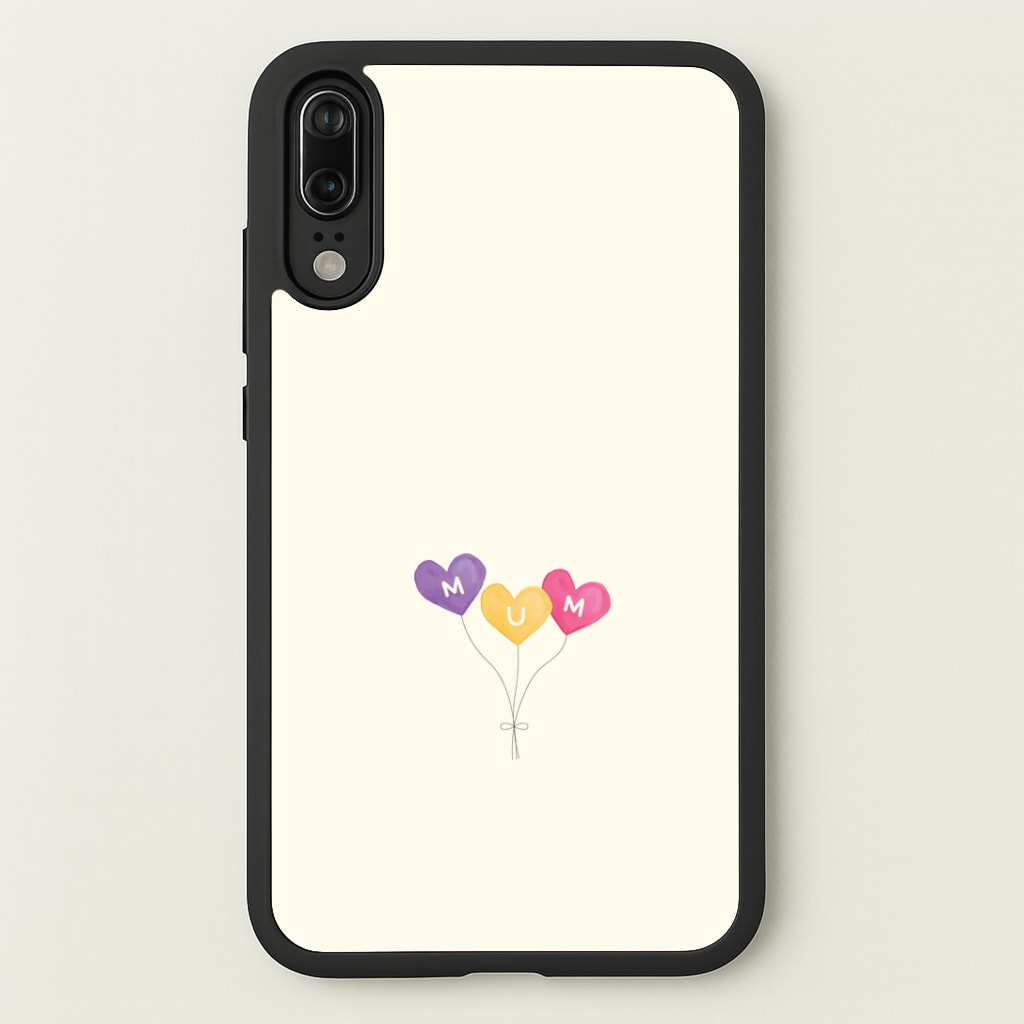 Mum Watercolour Balloons Huawei P20 Case