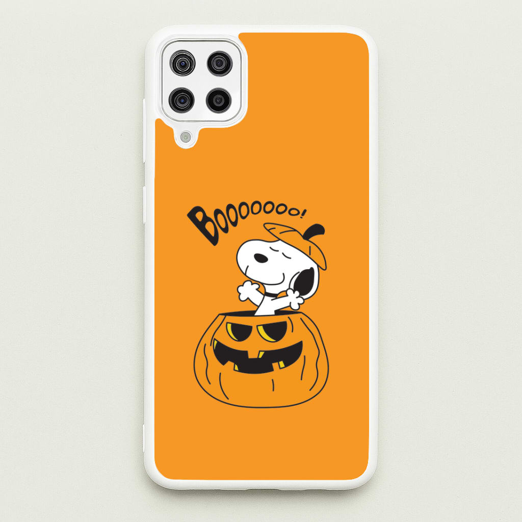 Cartoon Beagle Pumpkin Galaxy A12 Case