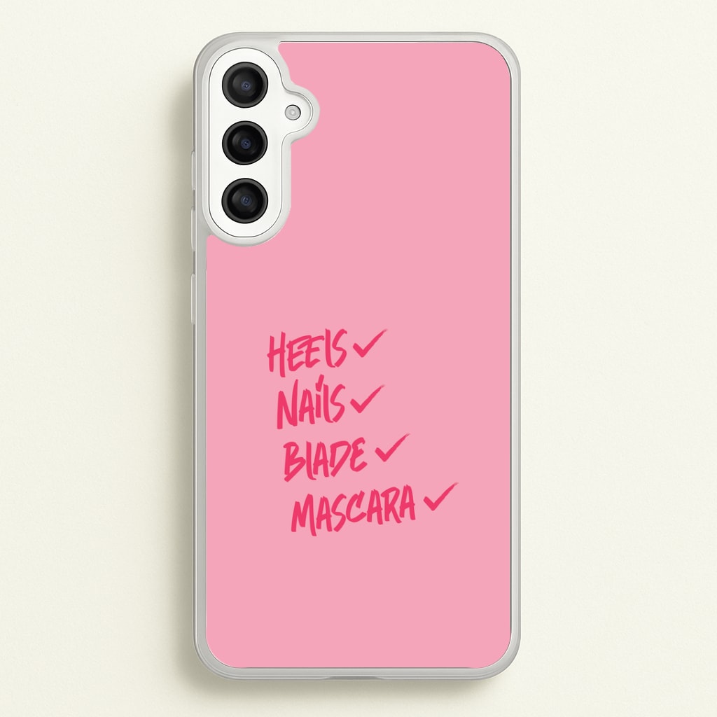 Heels, Nails, Blade, Mascara Galaxy A36 Case