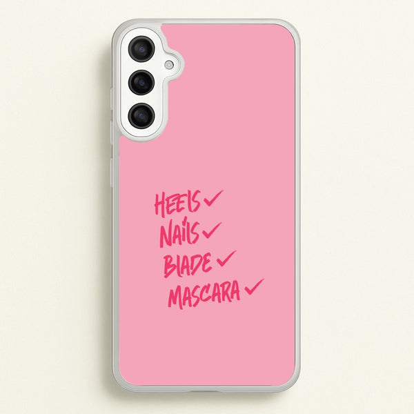 Heels, Nails, Blade, Mascara Galaxy A36 Case