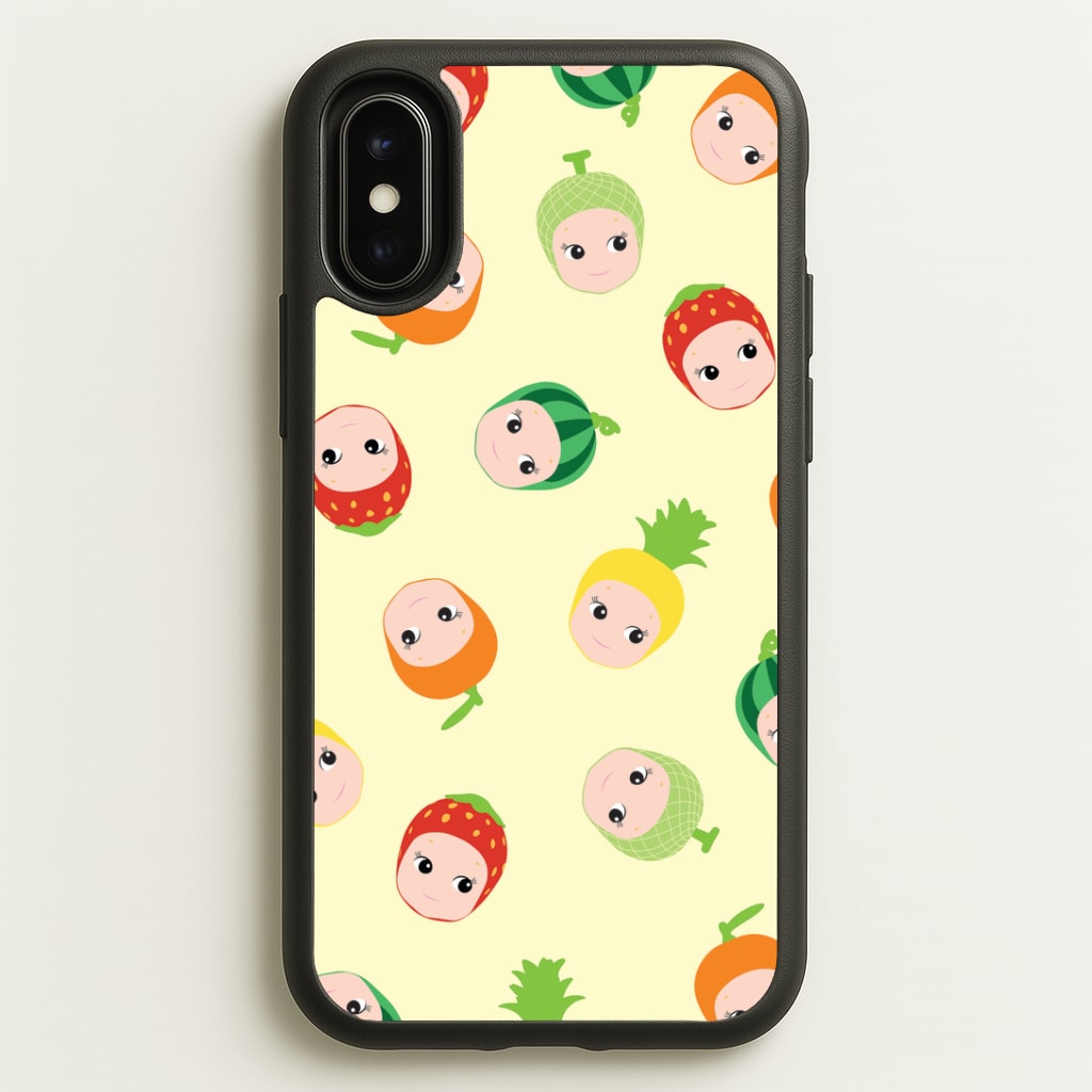 Fruit Angels Pattern iPhone X / XS Case