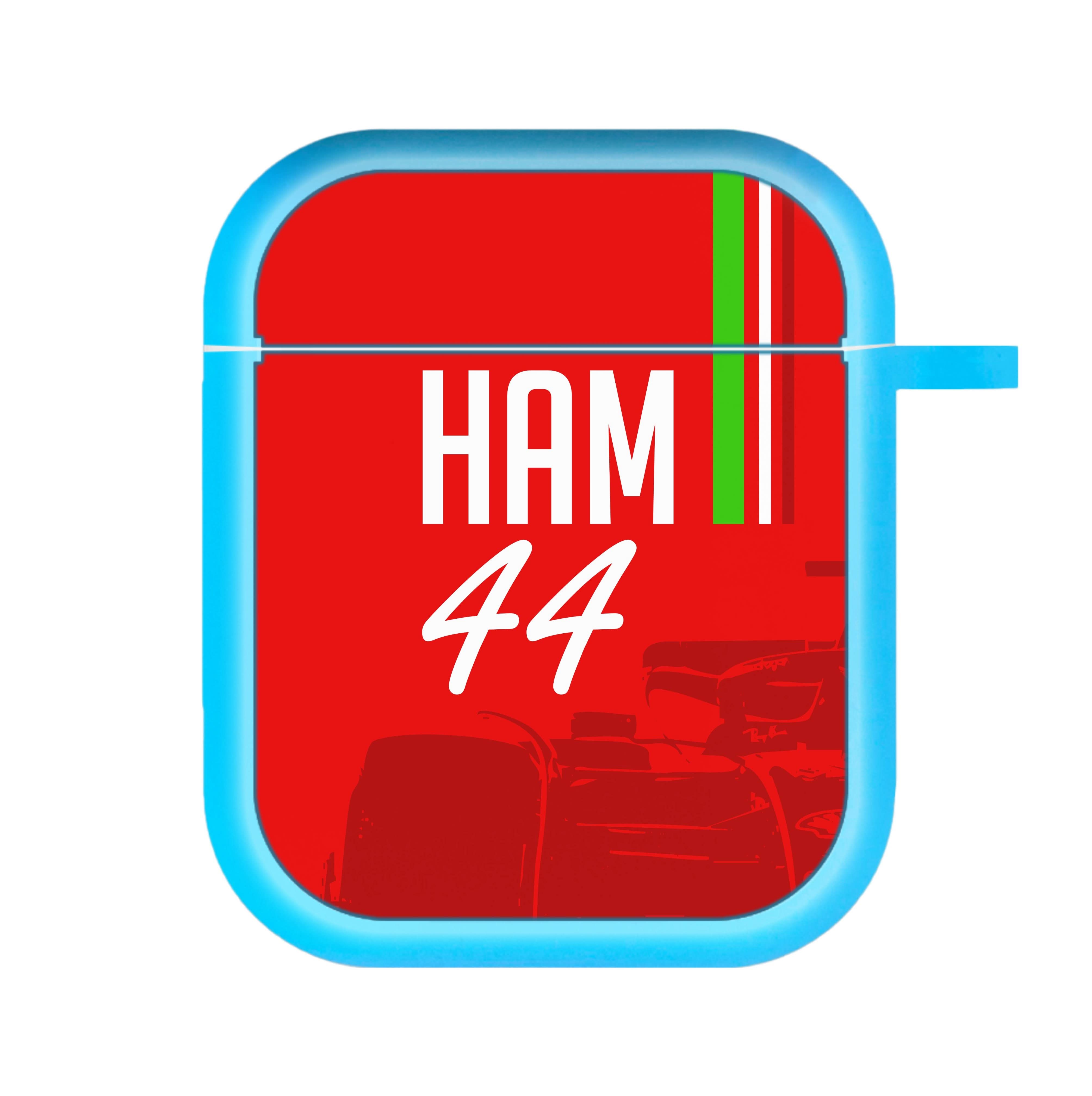 Dark Red Hamilton 44 AirPods Case