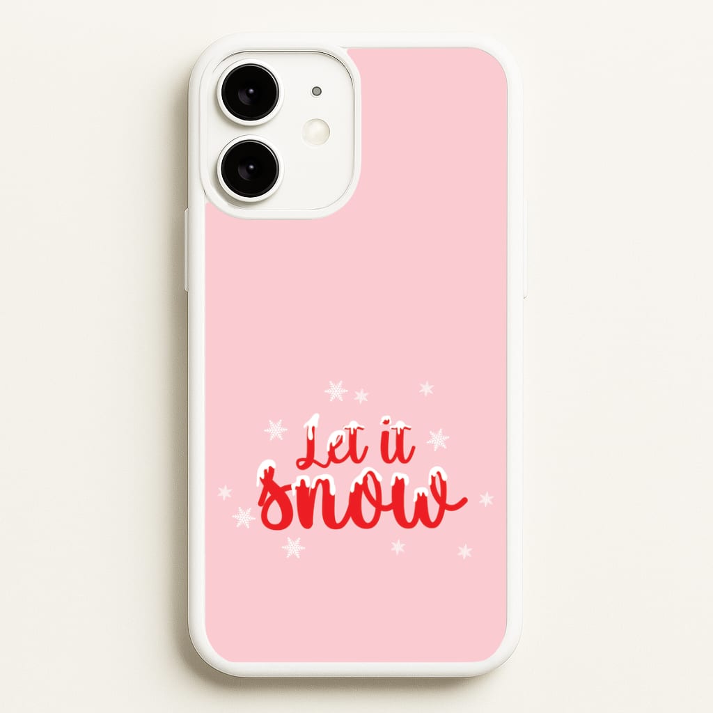 Let It Snow Snowflakes iPhone 11 Case