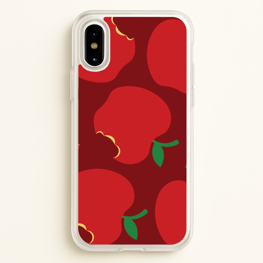 Teacher Apples Pattern iPhone X / XS Case