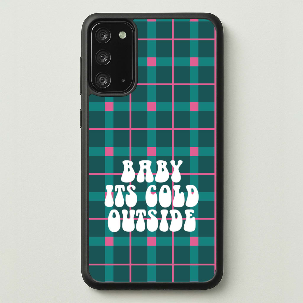 Baby It's Cold Outside Tartan Galaxy Note 20 Case