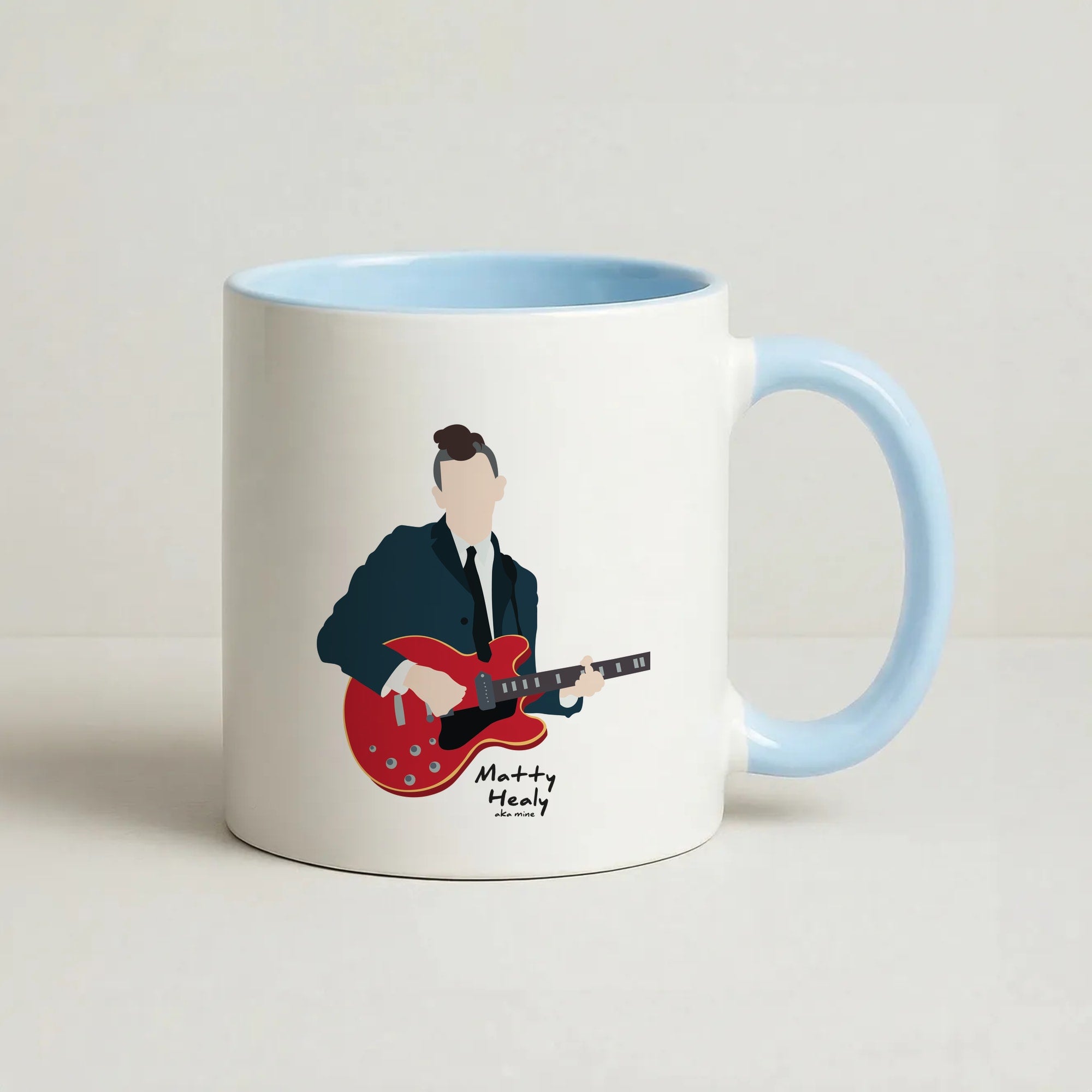 Matt Healy - The 1975 Coffee Baby Blue Mug