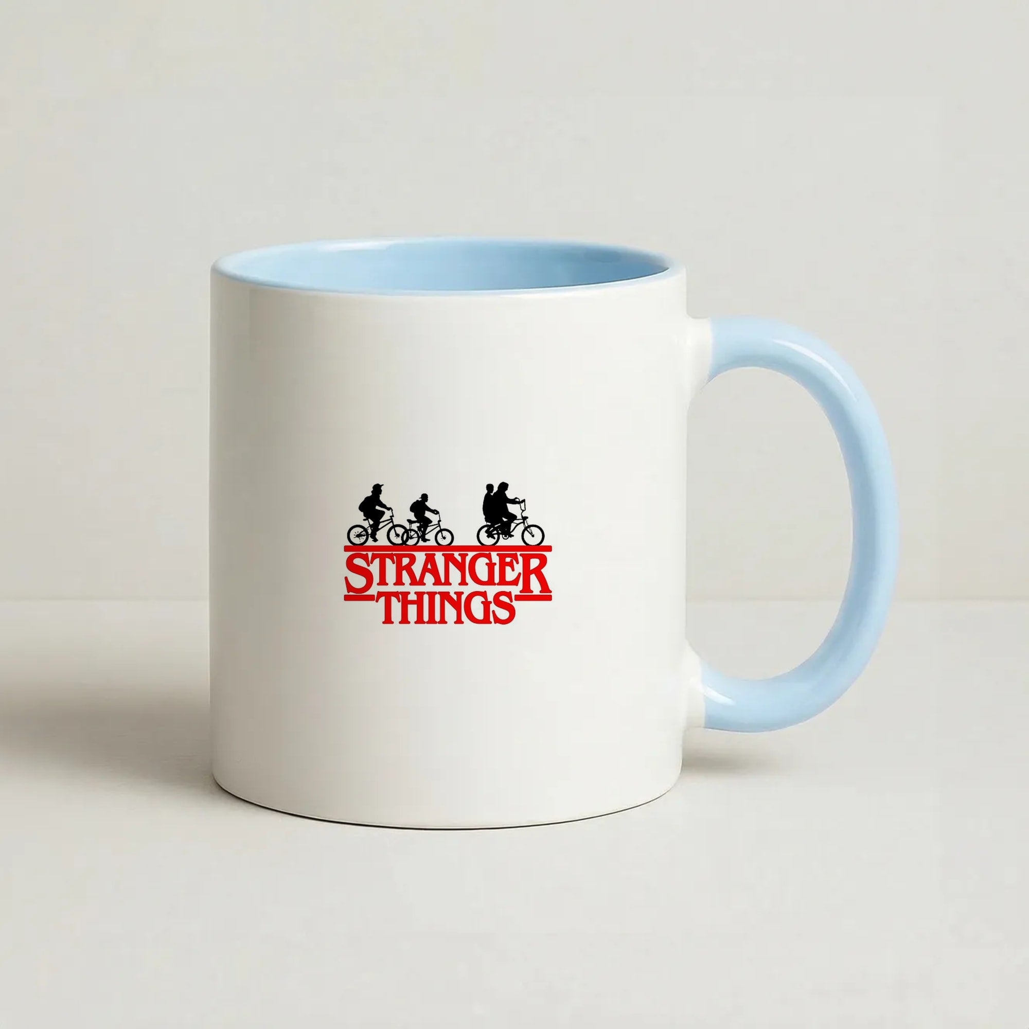 Stranger Cycling Logo Coffee Baby Blue Mug