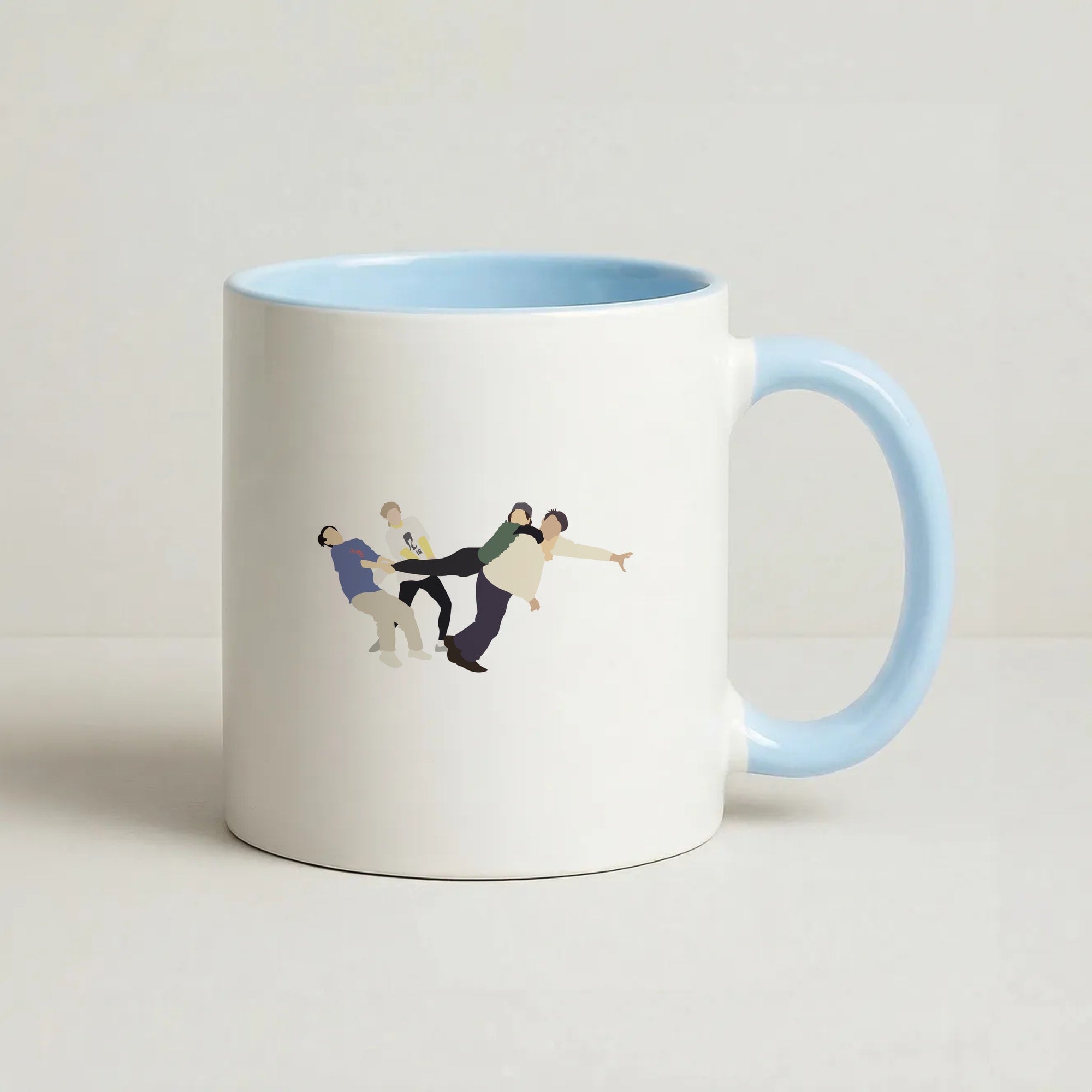 Tug Of War Coffee Baby Blue Mug