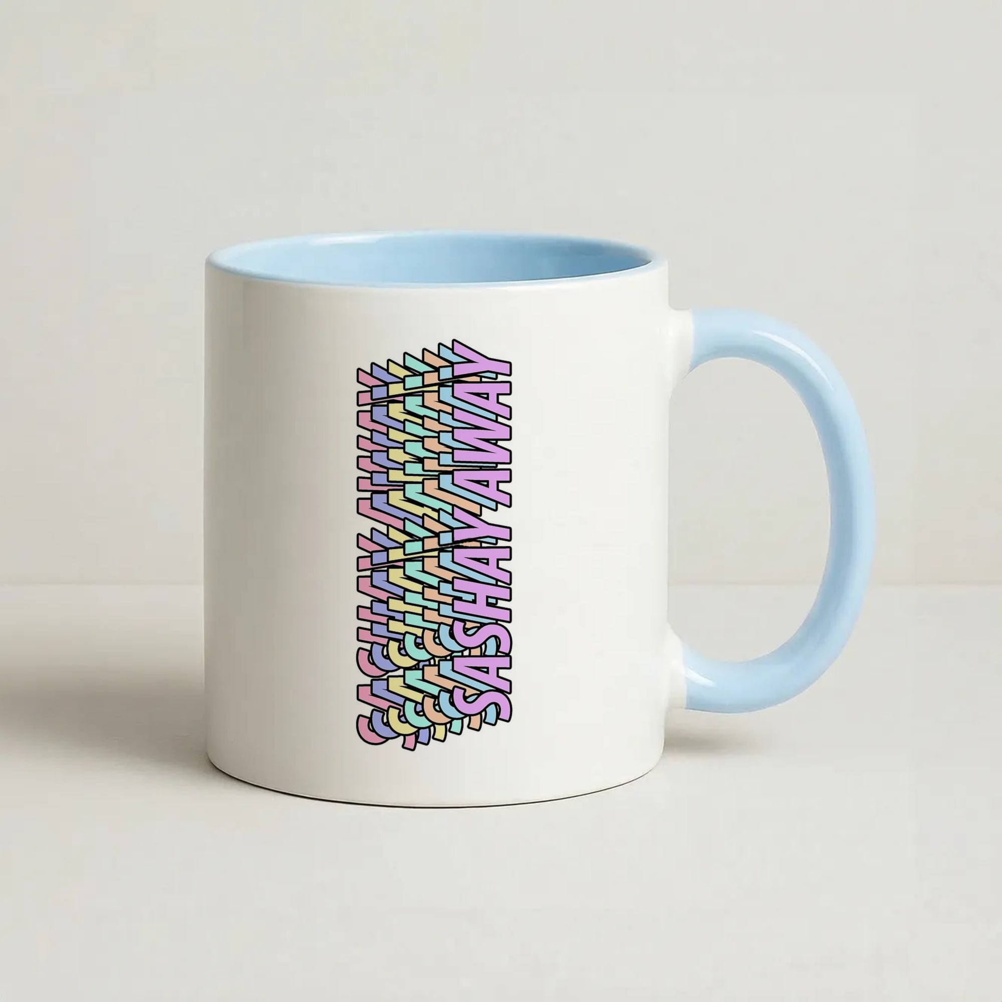 Sashay Away Retro - Drag Queen's Drag Race Coffee Baby Blue Mug