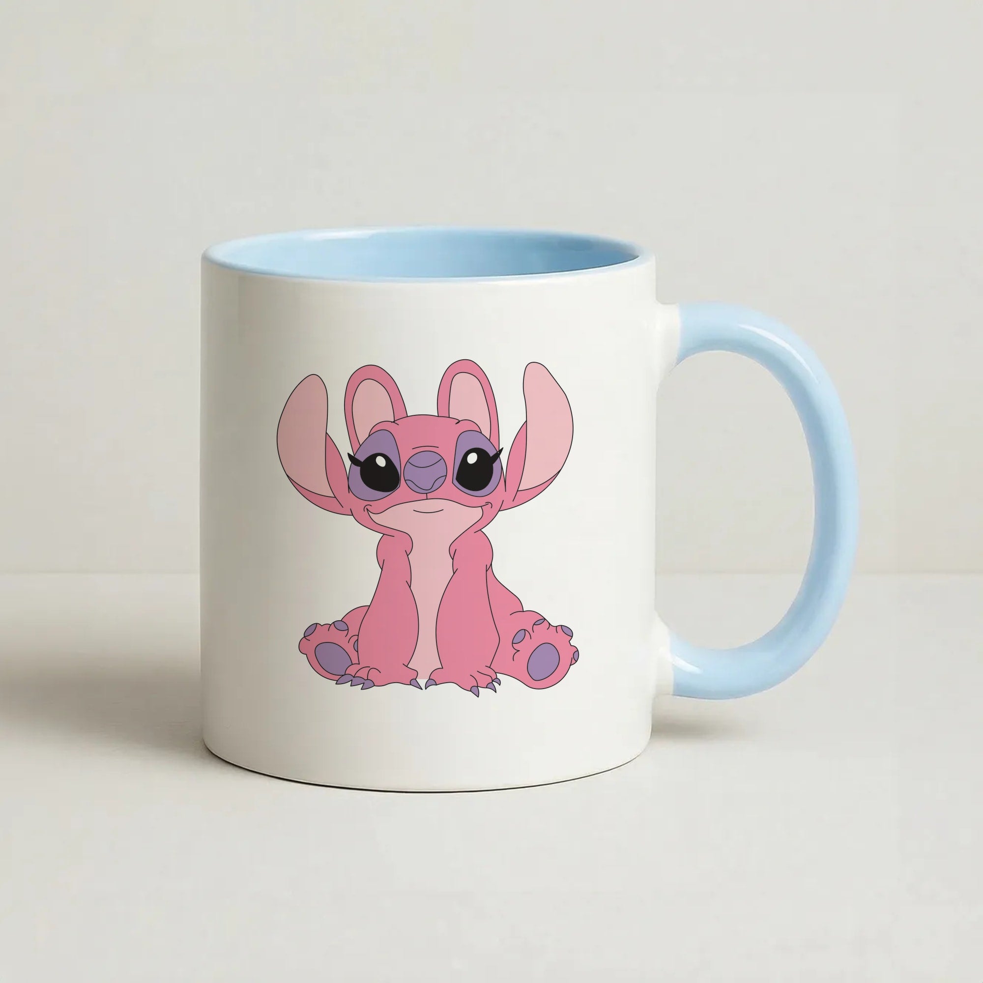 Sitting Down - Baby Blue Alien Coffee Baby Blue Mug