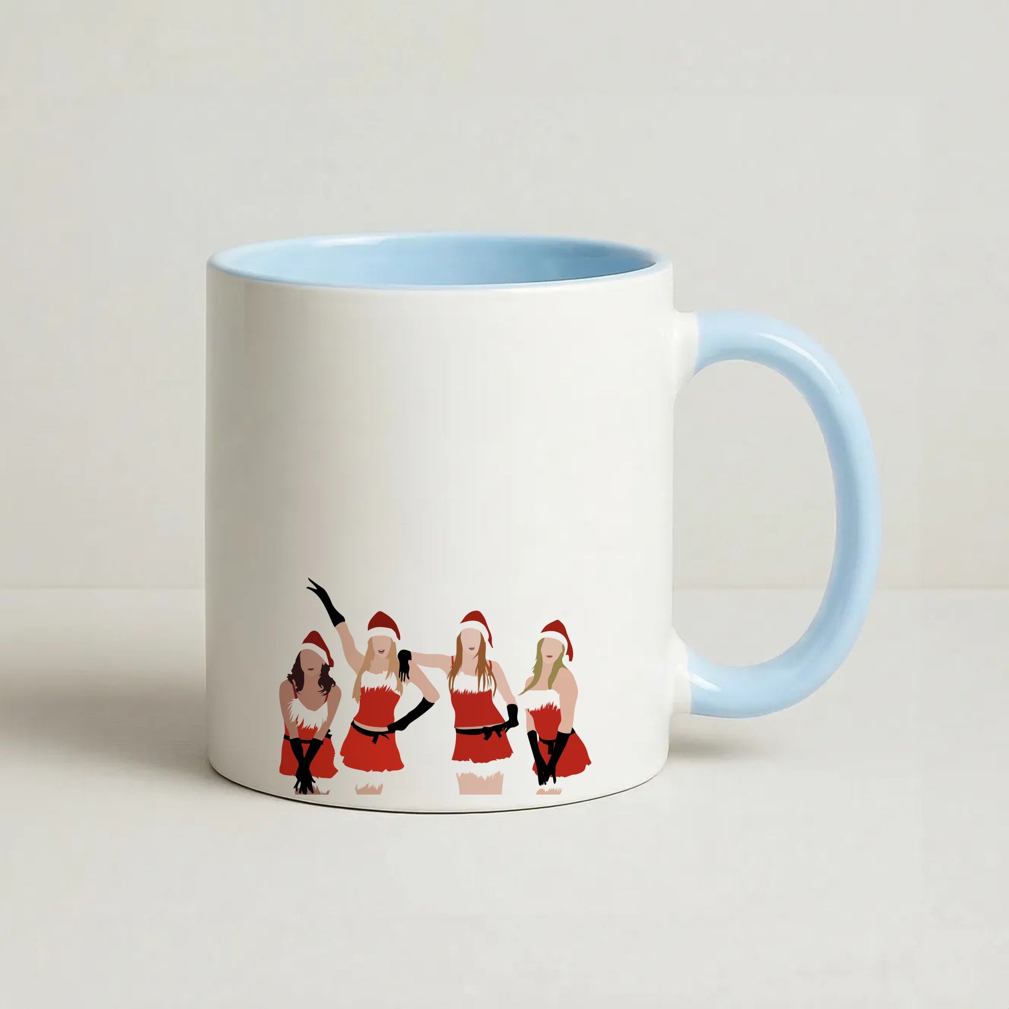 Meanies Christmas Coffee Baby Blue Mug