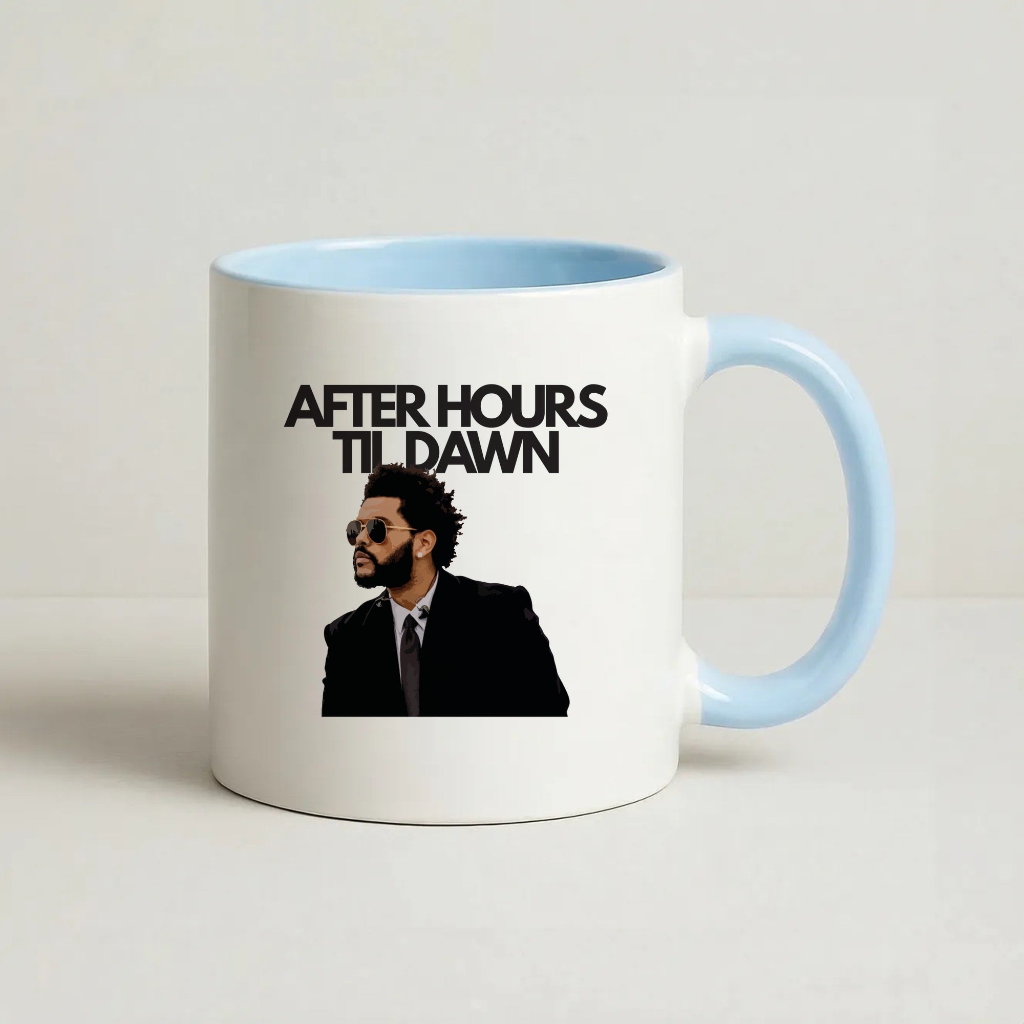 AHTD Singer Coffee Baby Blue Mug