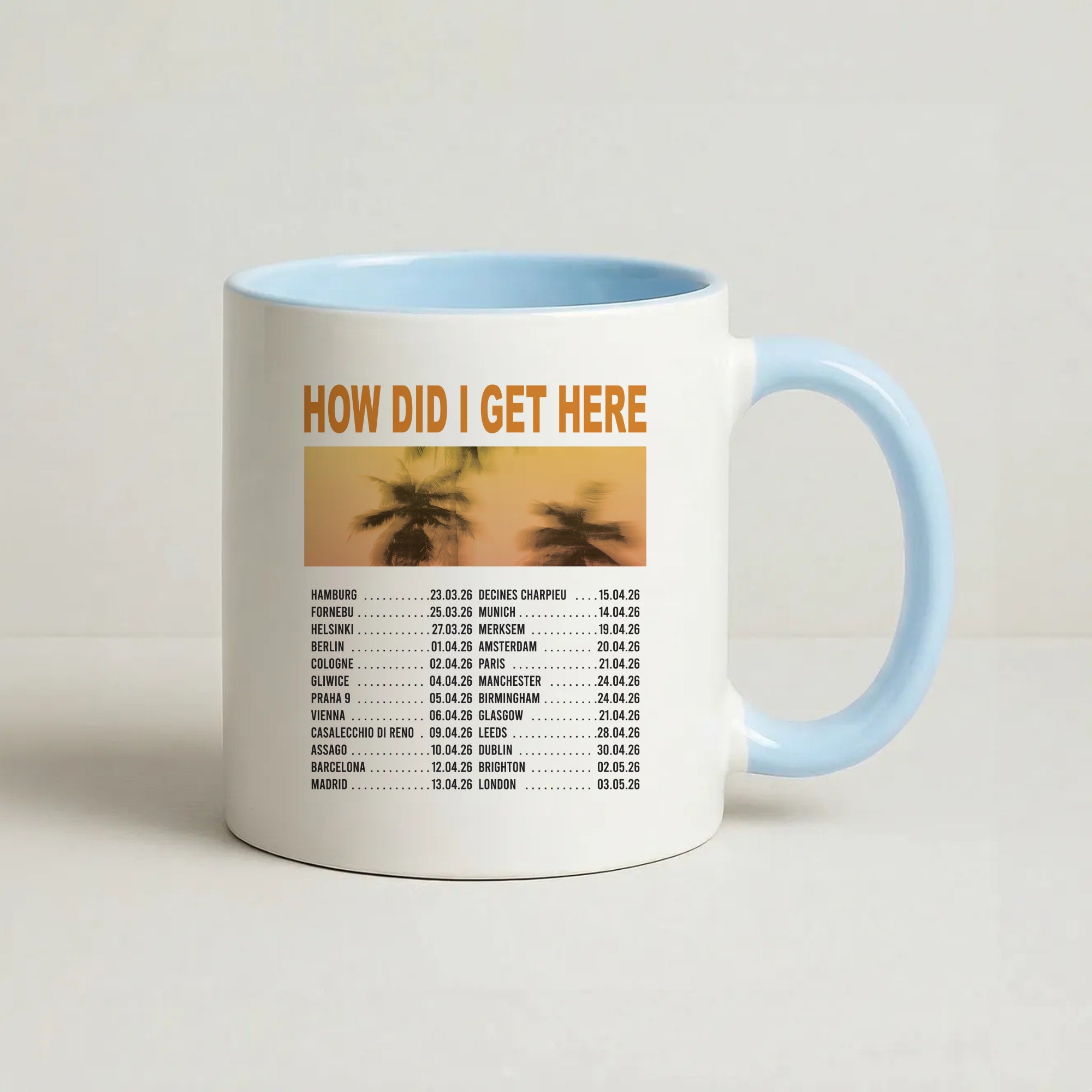 HDIGH Tour 2026 Coffee Baby Blue Mug