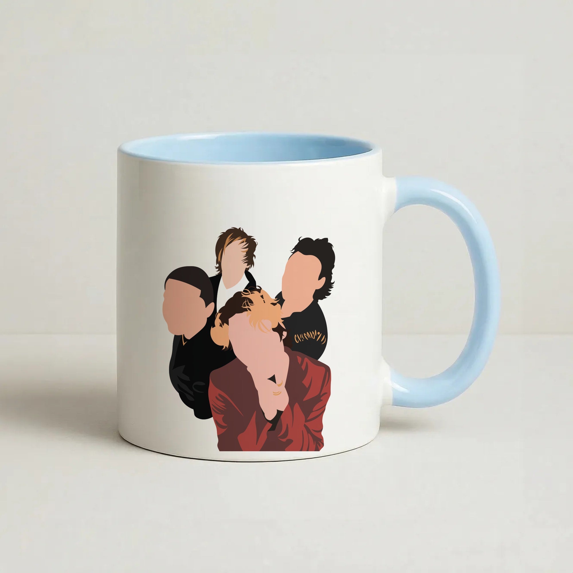 Group Photo Coffee Baby Blue Mug