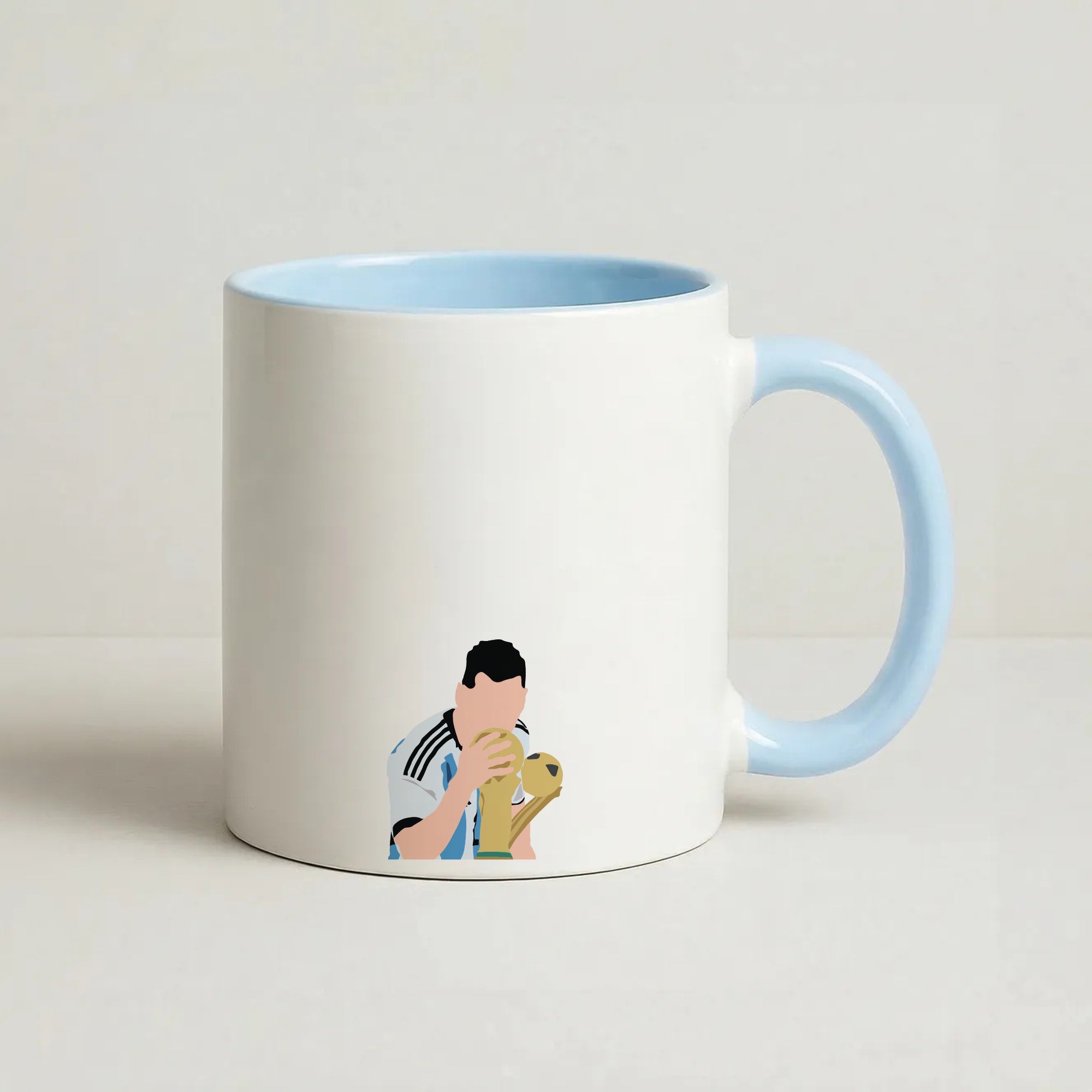 GOAT - Messi Coffee Baby Blue Mug
