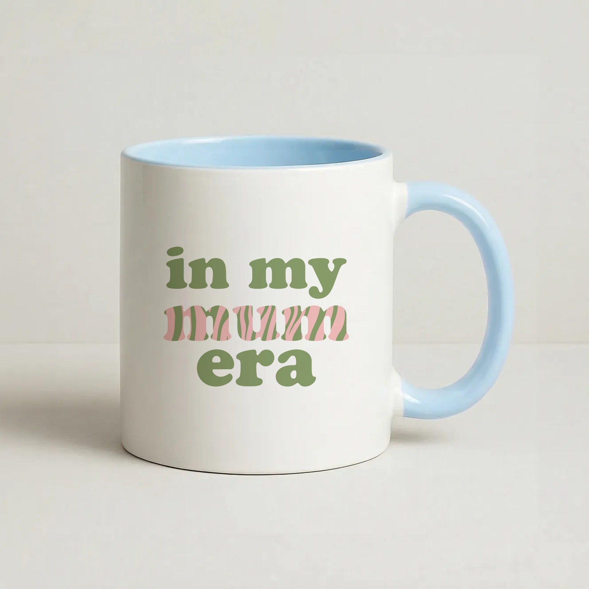 In My Mum Era Coffee Baby Blue Mug