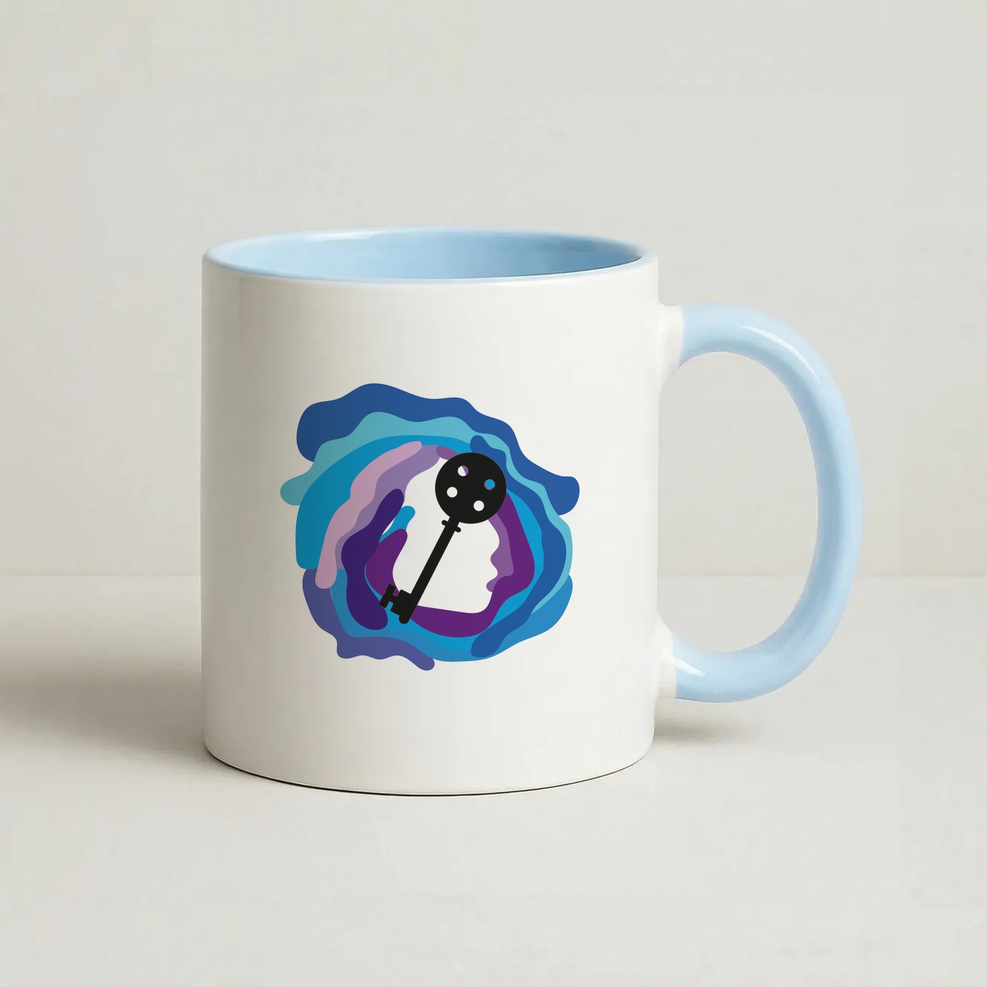 Coraline Key Coffee Baby Blue Mug