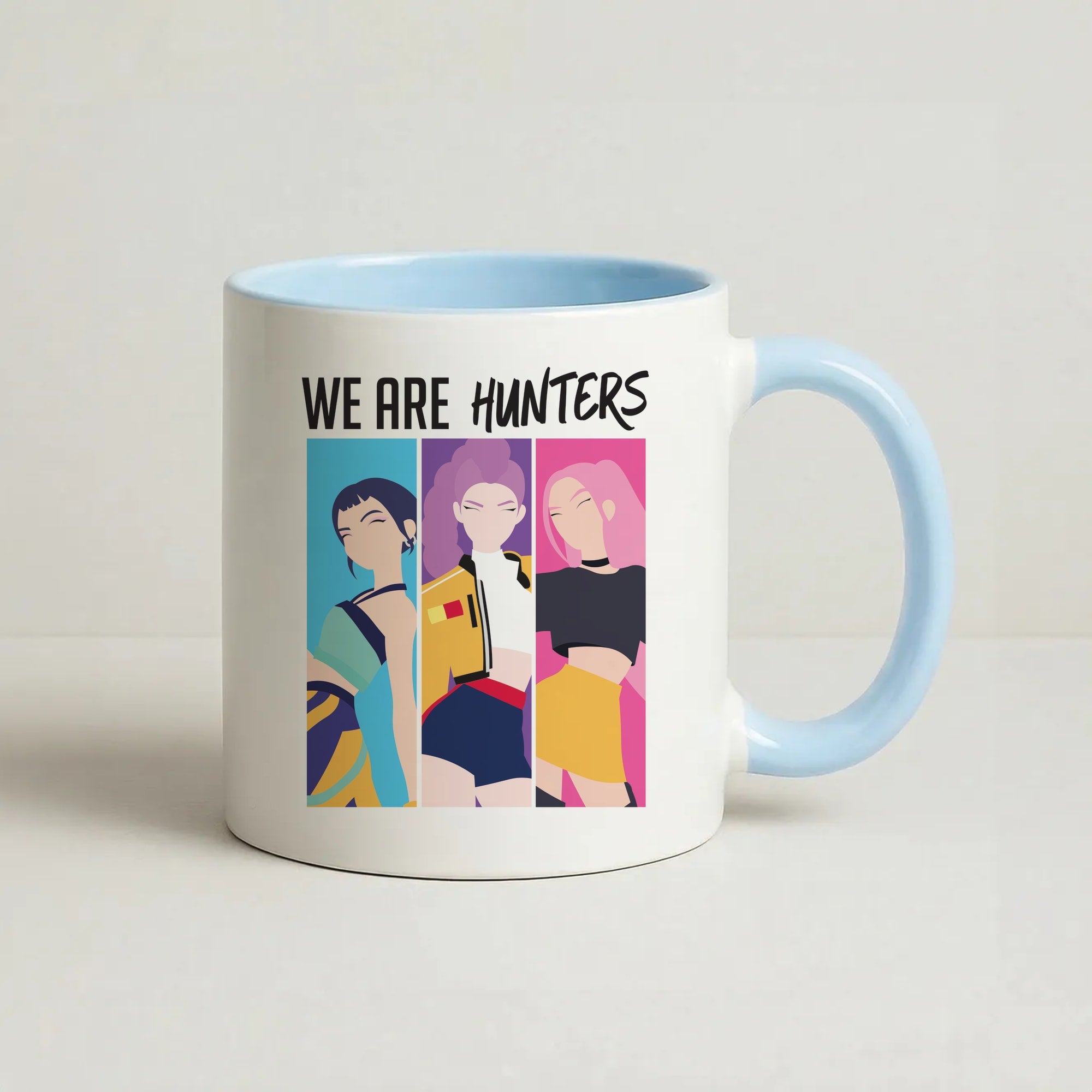 We Are Hunters Coffee Baby Blue Mug