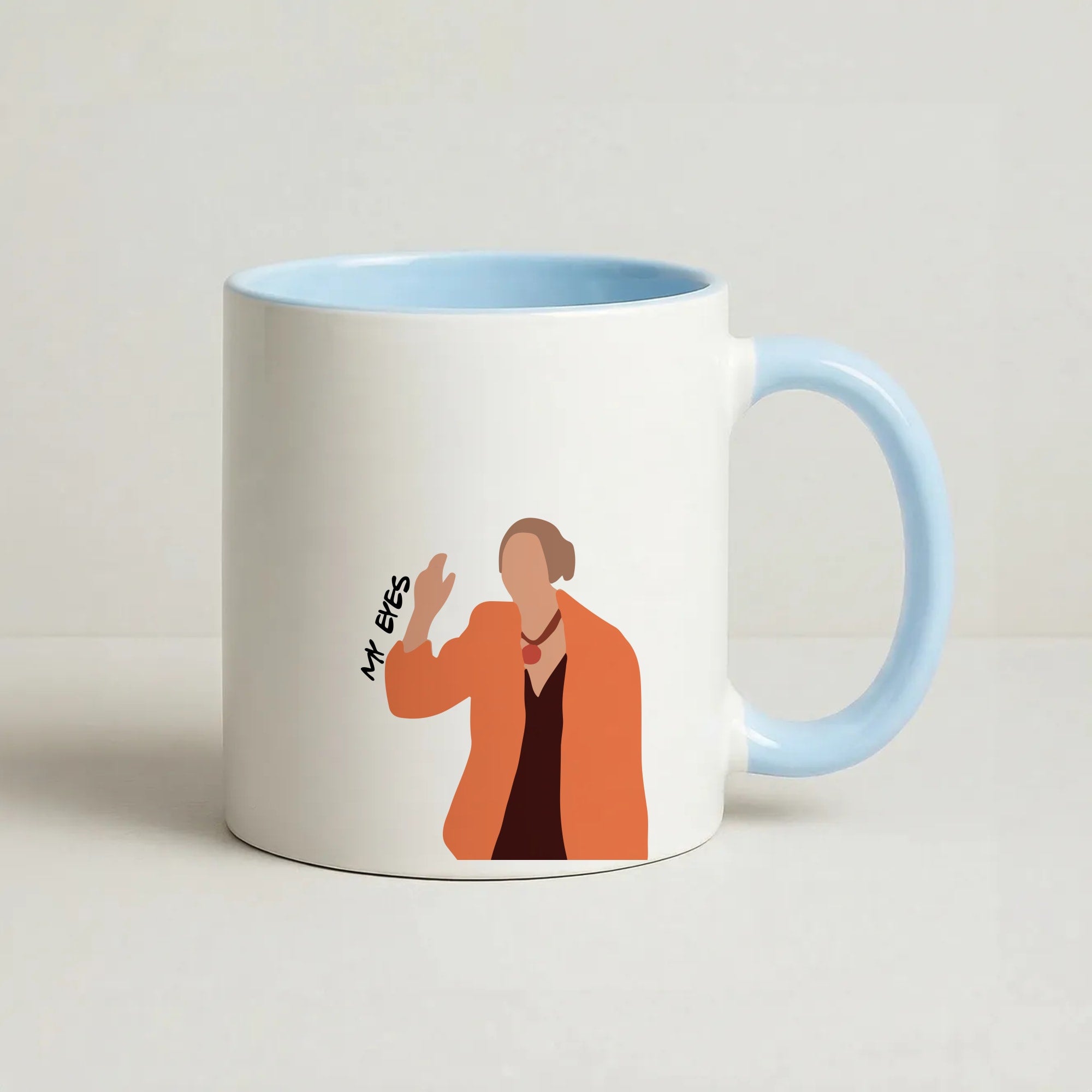 My Eyes Coffee Baby Blue Mug