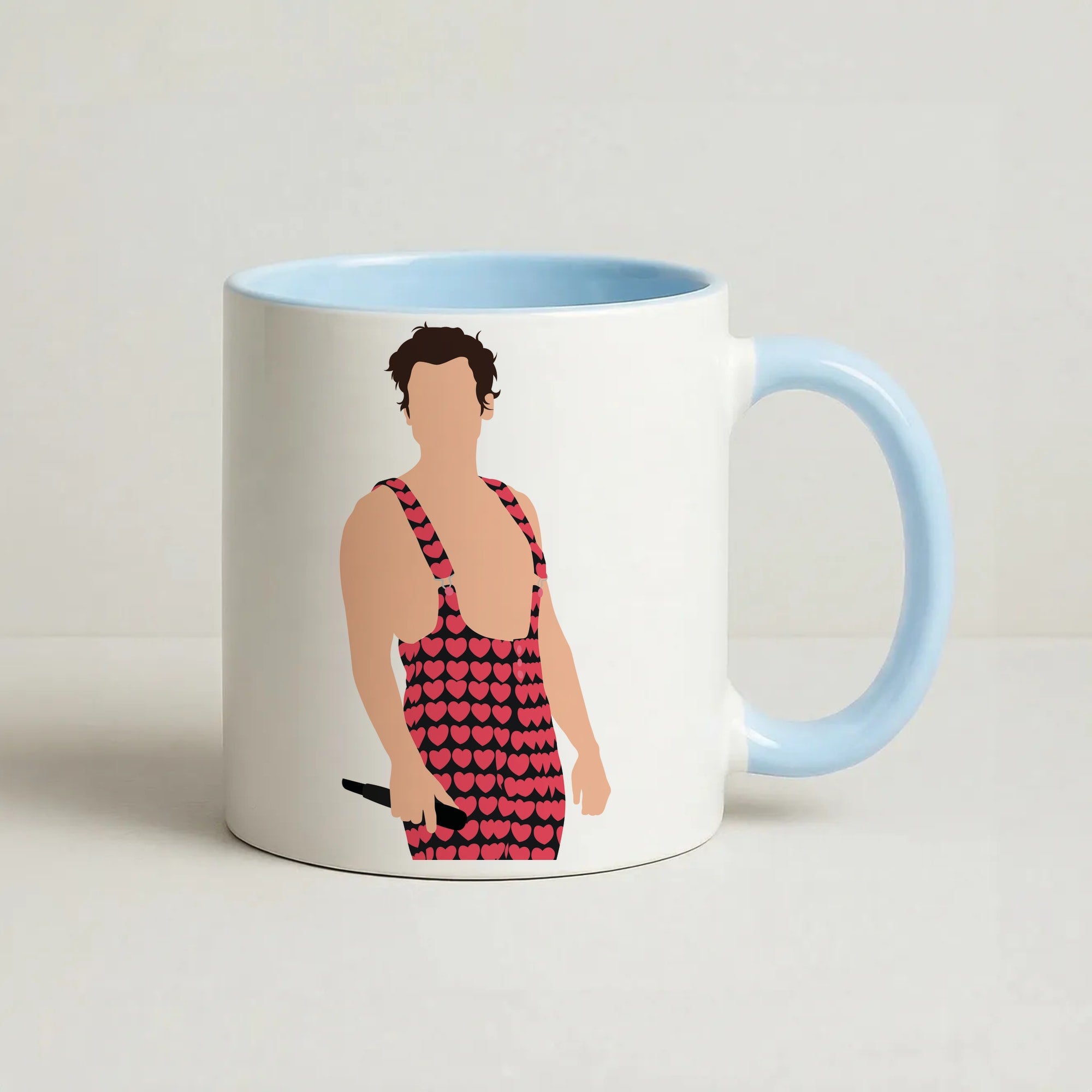 Harry Heart Jumpsuit Coffee Baby Blue Mug