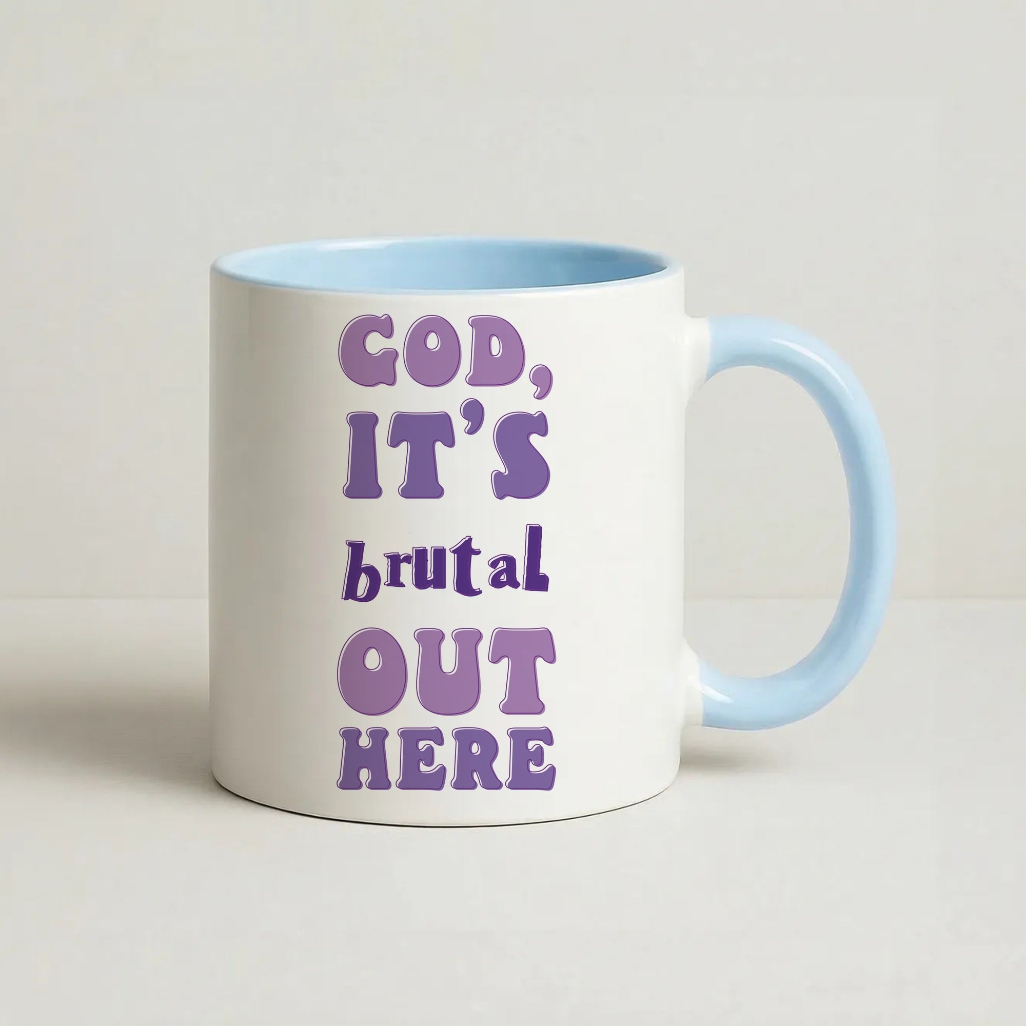 Brutal - Olivia Coffee Baby Blue Mug