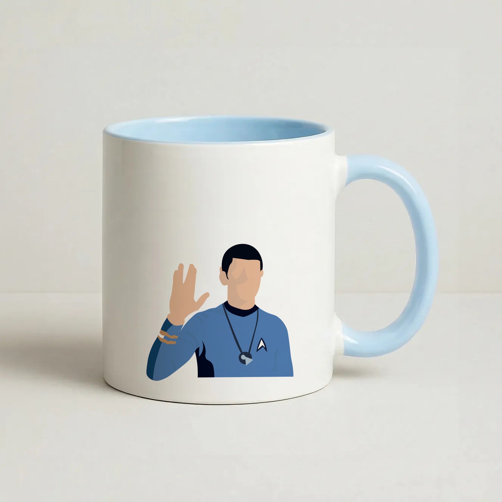 Spock Coffee Baby Blue Mug