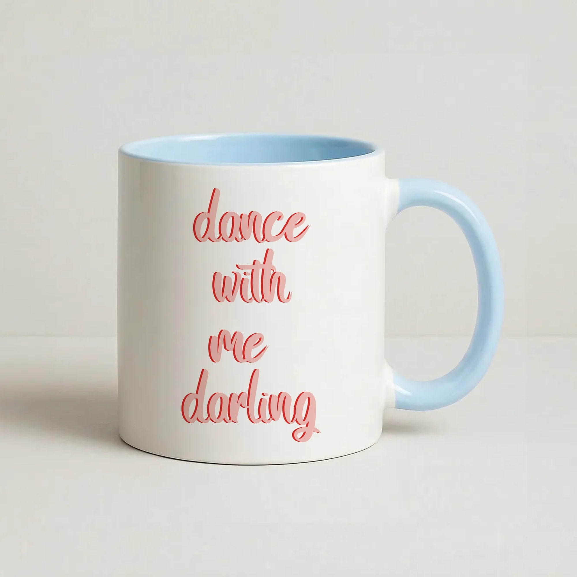 Dance With Me Darling - Fender Coffee Baby Blue Mug