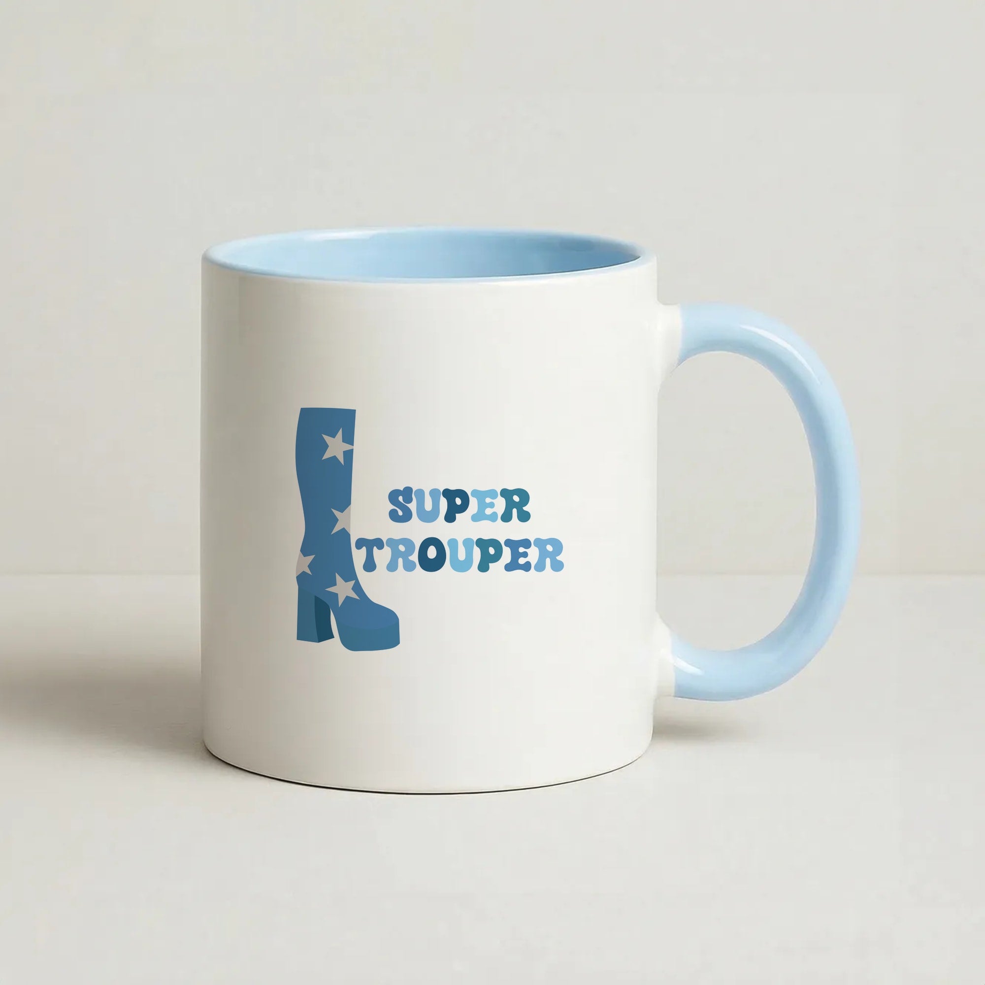 Super Trouper Coffee Baby Blue Mug
