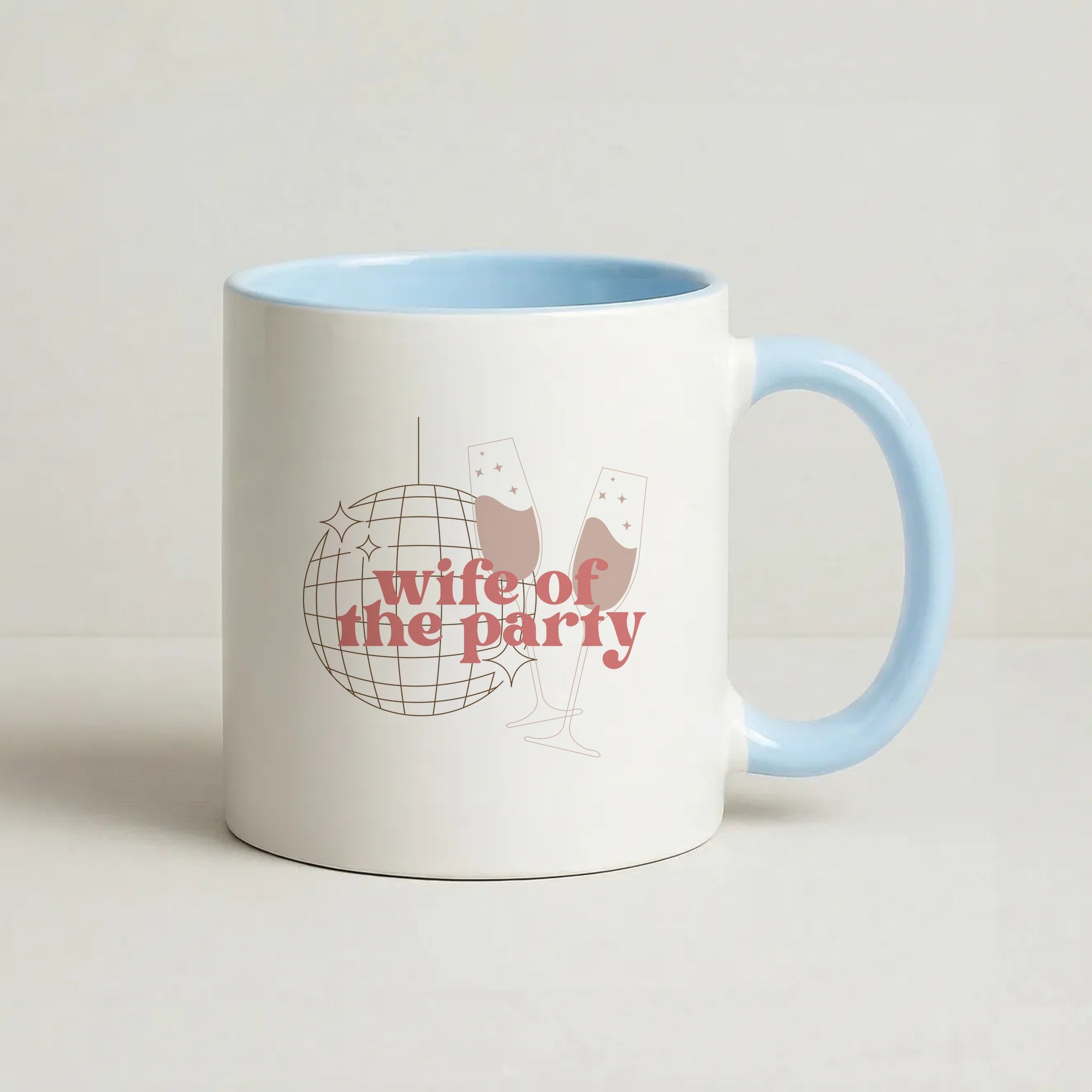 Wife Of The Party - Bridal Coffee Baby Blue Mug